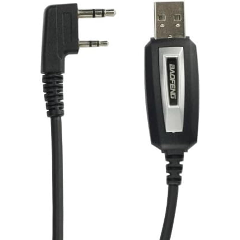 BaoFeng Programming Cable for UV-5R/5RA/5R Plus/5RE, UV3R Plus, BF-888S, 5R EX, 5RX3, GA-2S - Firmware Update & Radio Programming Accessory for Ham Radio Enthusiasts