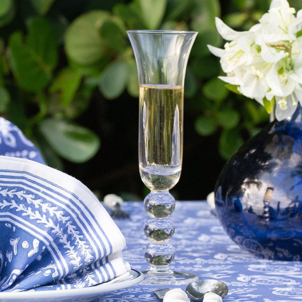 Bauble Barware Champagne Flutes Set of 4 - Elegant Crystal Glassware for Weddings, Parties & Celebrations
