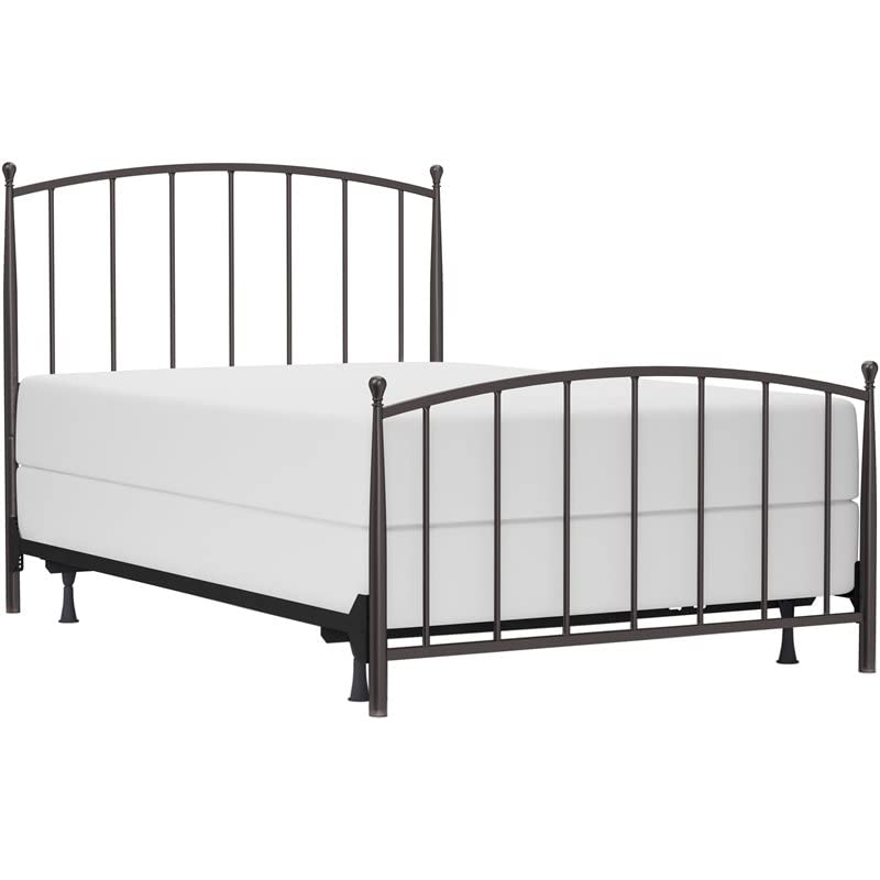 Warwick Bed by Hillsdale Furniture - Gray Bronze Finish, Queen Size Bed Frame for Modern Bedroom Decor | Perfect for Master Bedroom, Guest Room & Apartment