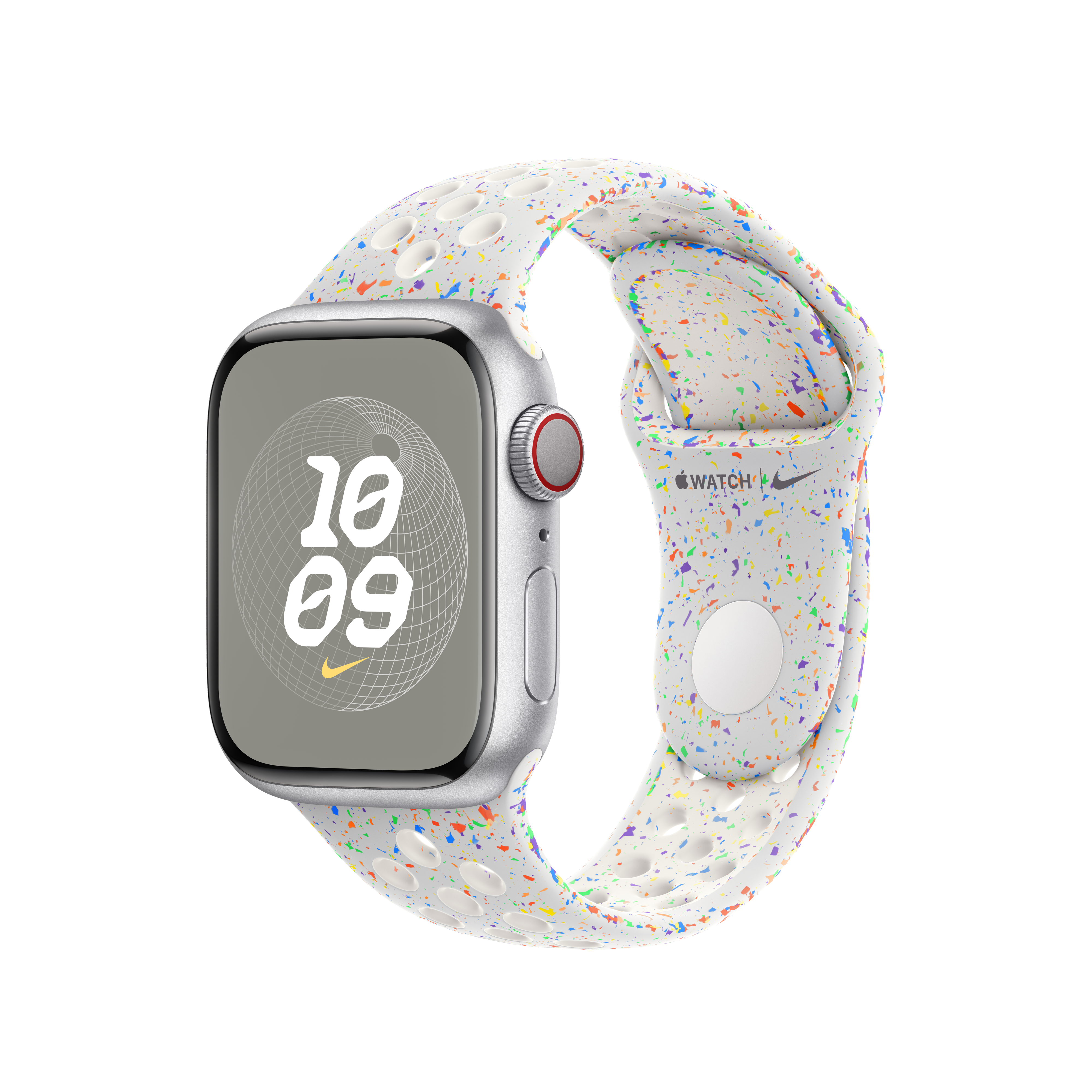 Nike Sport Band Platinum Pure Color 41mm S/M - Compatible with Apple Watch for Running, Gym & Daily Wear