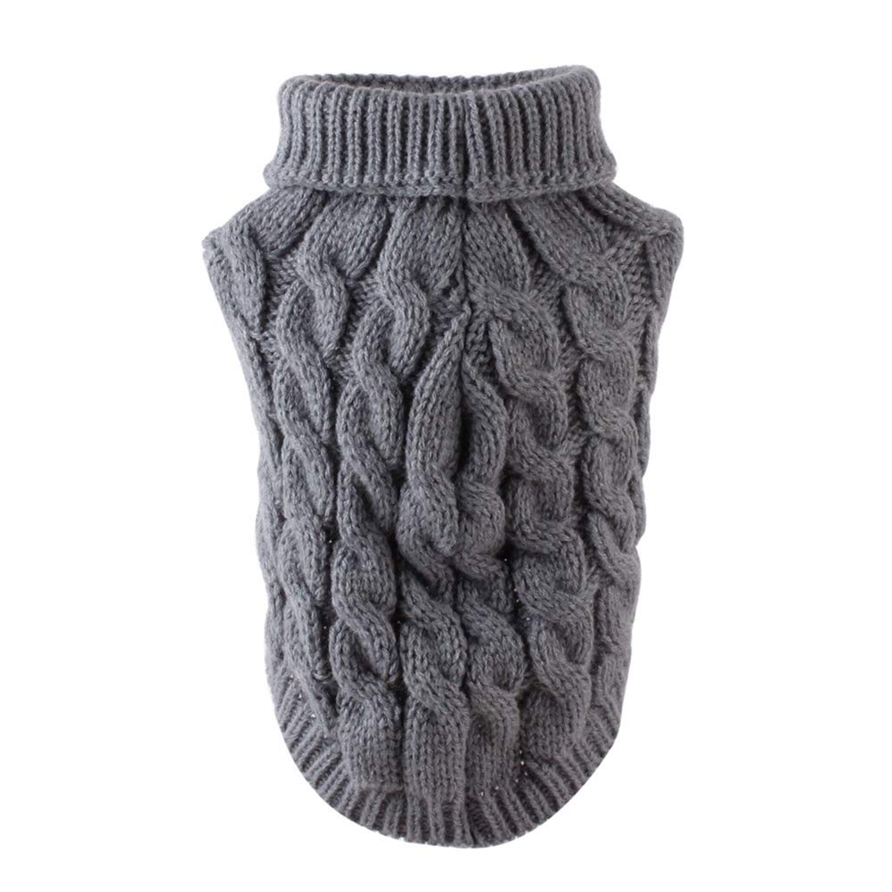 Academyus Pet Dog & Cat Sweater - Warm Knit Winter Clothes for Small Breeds Like Chihuahuas | Cozy Outfit for Indoor & Outdoor Activities