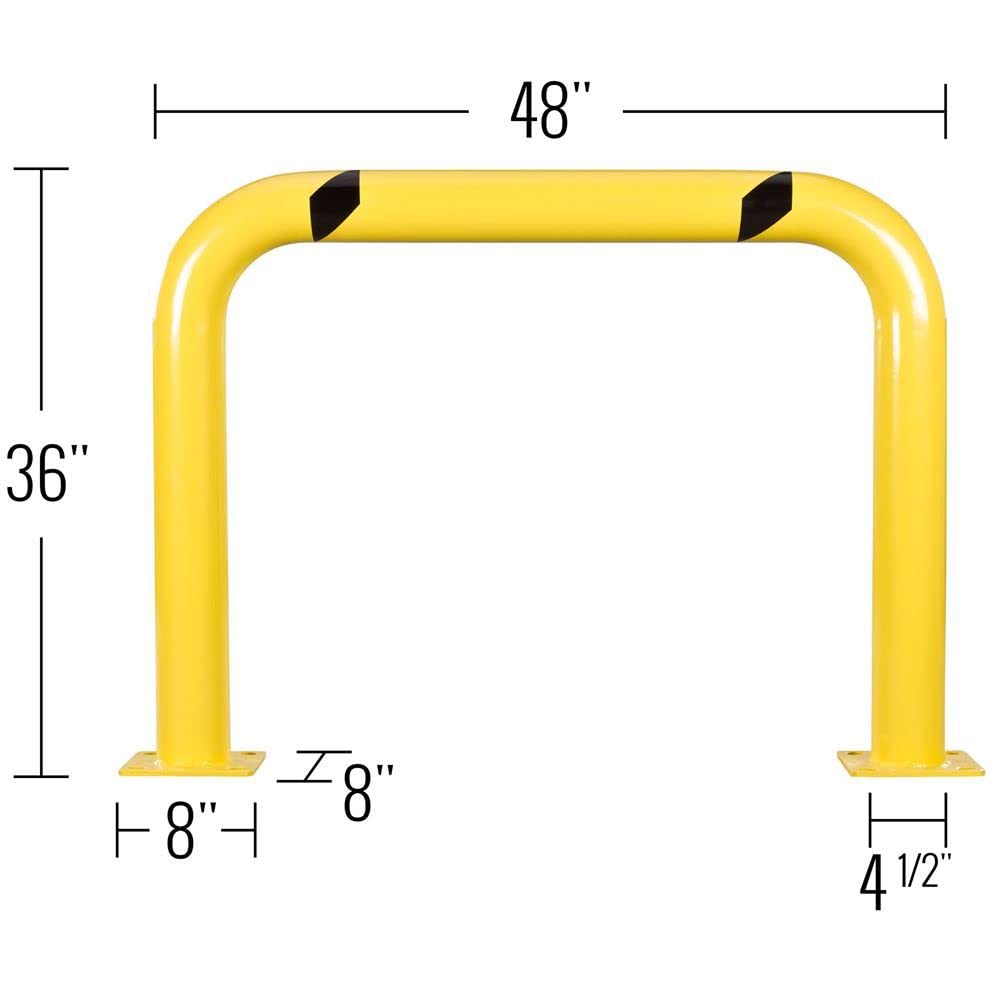 Heavy Duty Steel Machine Guard Barrier - 48