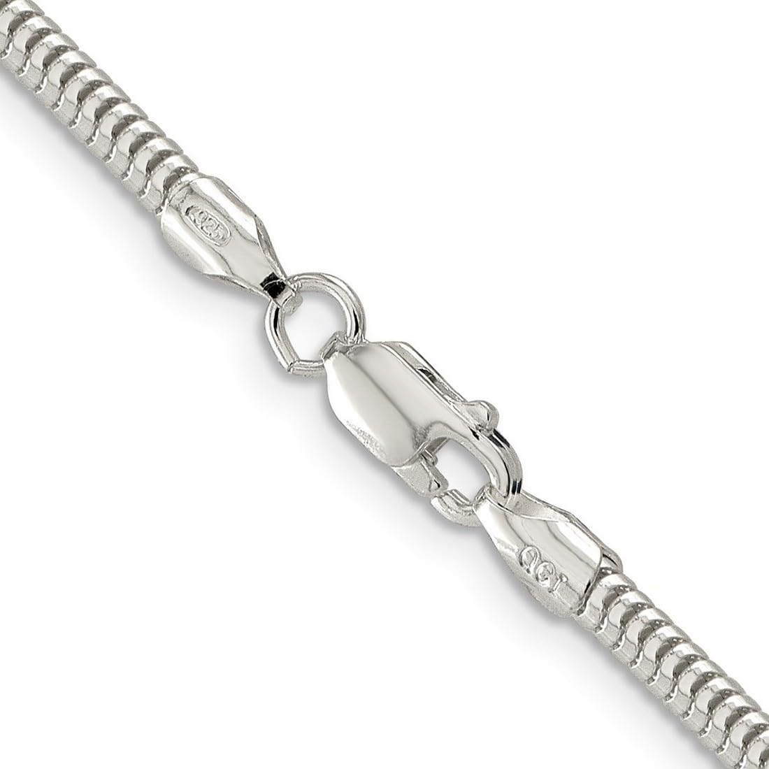 925 Sterling Silver Snake Chain Necklace for Women & Men - Adjustable Lengths (16