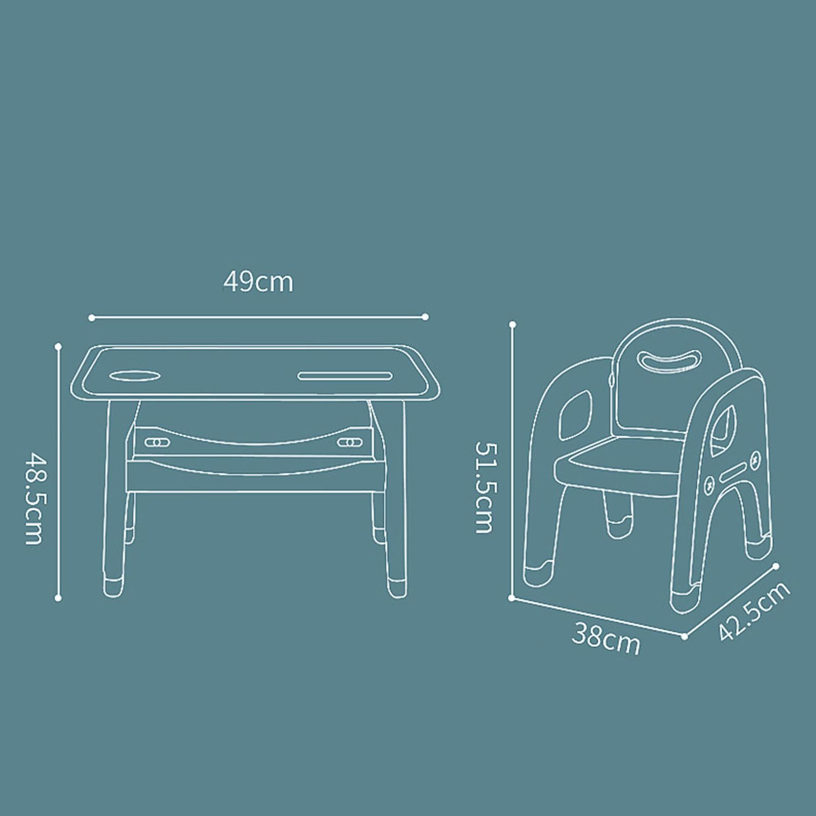 Best Kids Drawing Table and Chair Set - Portable Children's Desk with Storage for Kindergarten, Study Room, Reading & Home - Pink & Purple - Perfect for Arts, Crafts, Homework & Playtime