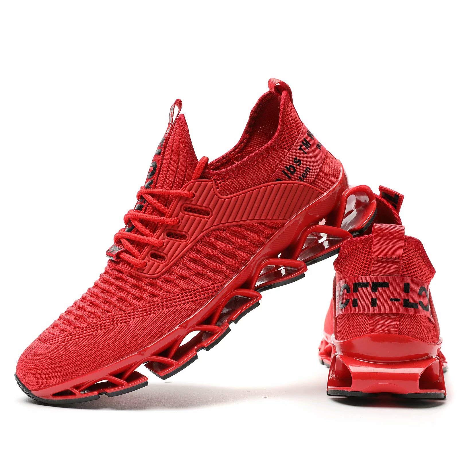 Chopben Men's Running Shoes - Non-Slip Blade Design, Breathable Mesh & Soft Sole for Athletic Walking - Perfect for Jogging, Gym Workouts & Casual Wear