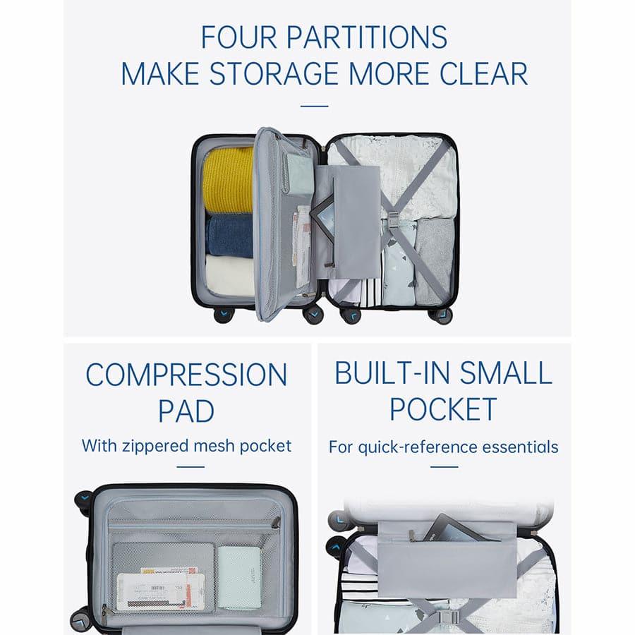 Globetrotter 20 Inch Hardside Spinner Carry-On Luggage - Lightweight Durable Suitcase for Business Travel & Weekend Getaways