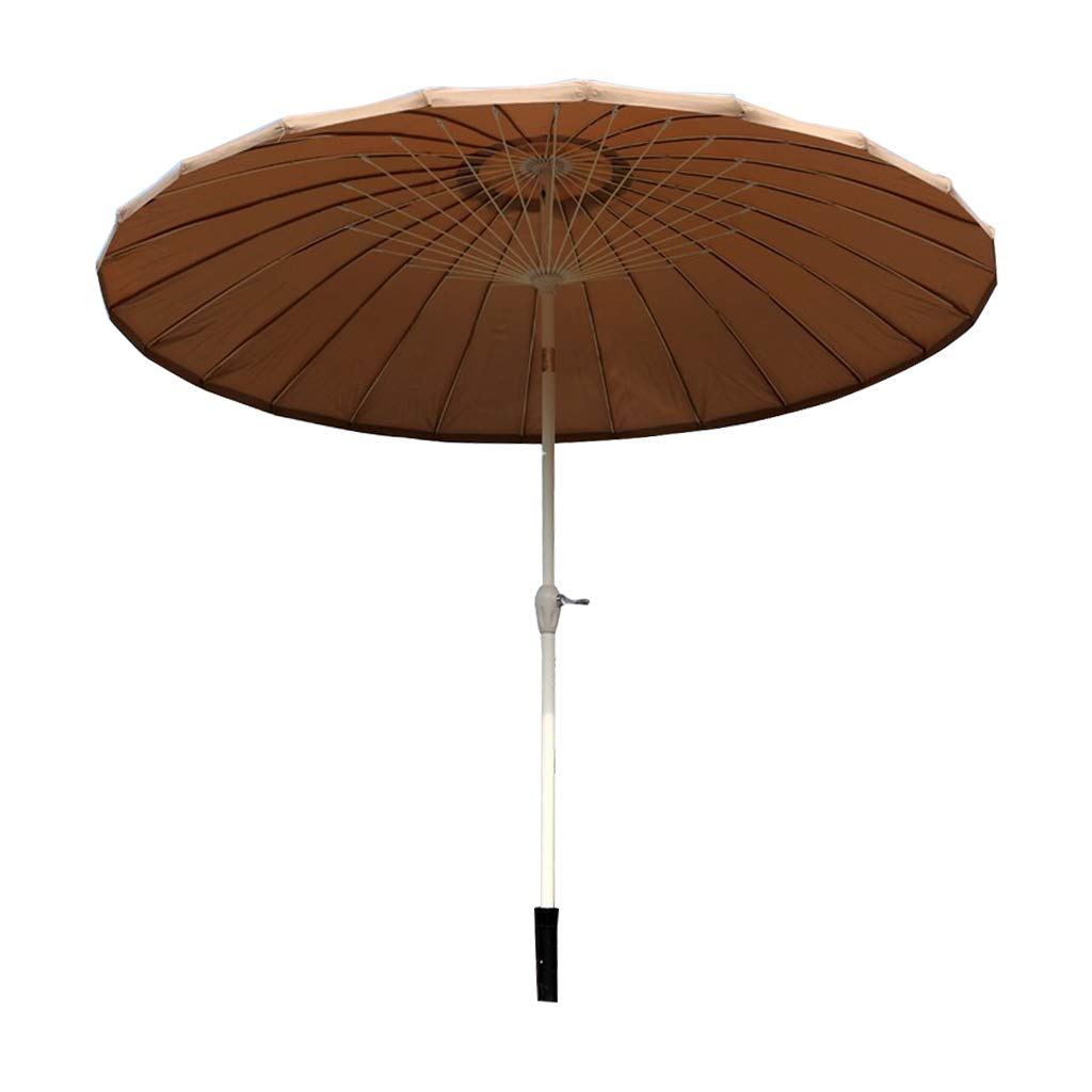 2.7m Tilting Parasol UV30+ Outdoor Umbrella with Crank & Tilt Function - Ivory/Cream - Perfect for Garden, Patio, Poolside & Backyard Relaxation