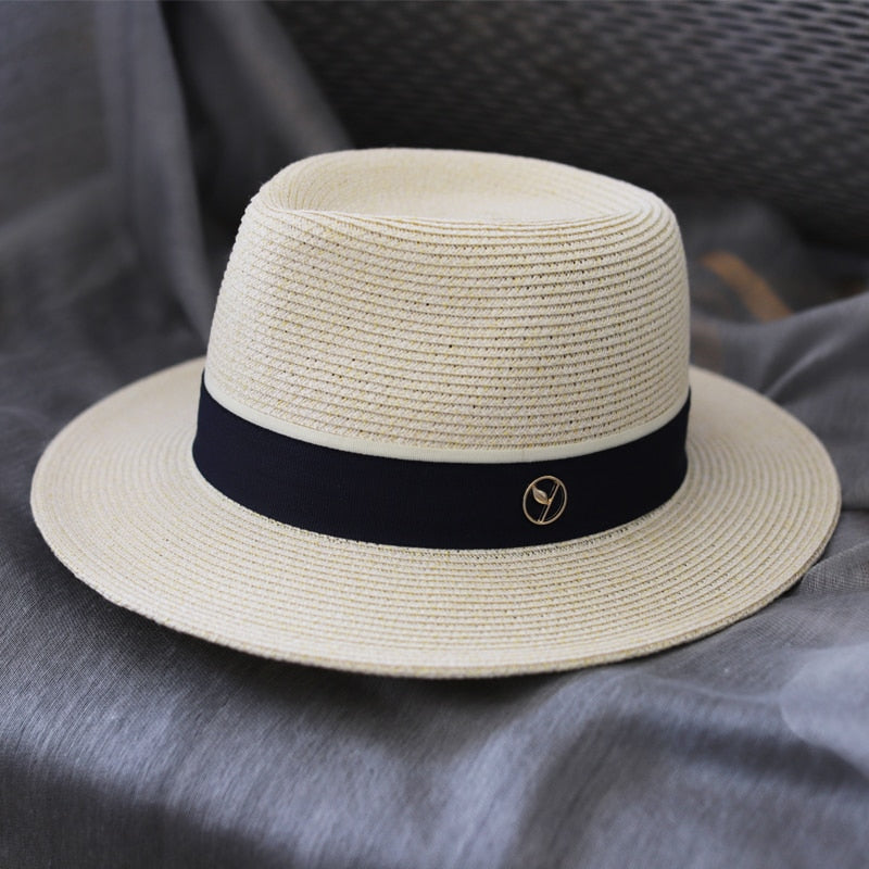 Stylish Natural Panama Straw Hat for Women & Men - Wide Brim Summer Beach Sun Hat with UV Protection - Perfect for Vacations, Outdoor Activities & Birthday Gifts