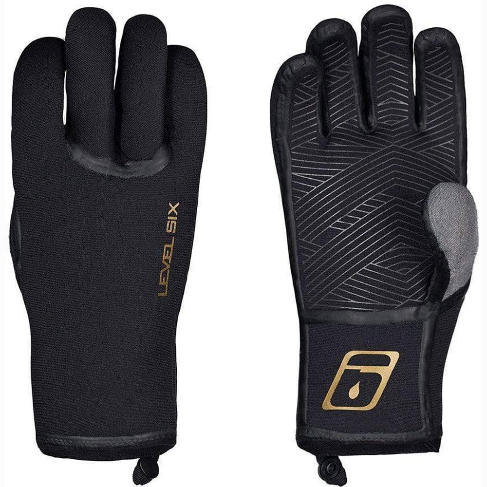 Level Six Granite 3mm Neoprene Paddling Gloves - Waterproof & Durable for Kayaking, Canoeing, and Stand Up Paddleboarding