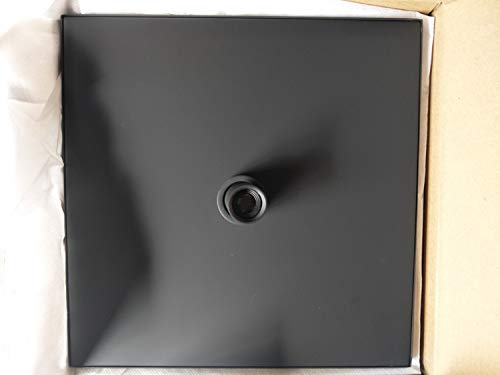 Rainfall LED Shower Head with Ceiling Mount - 12 Inch Matte Black Shower Panel with Adjustable Shower Arm | Modern Bathroom Upgrade for Spa-Like Experience