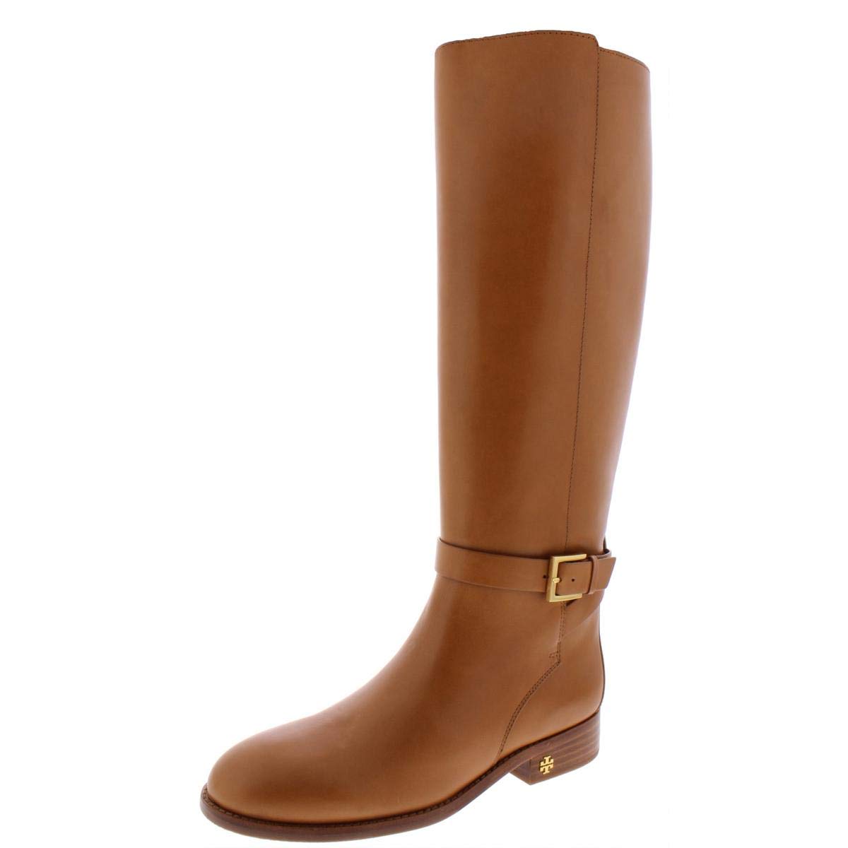 Tory Burch Women's Brooke Leather Side Zip Knee-High Boots | Fashionable Winter Riding Boots for Women | Perfect for Work, Office & Casual Outfits