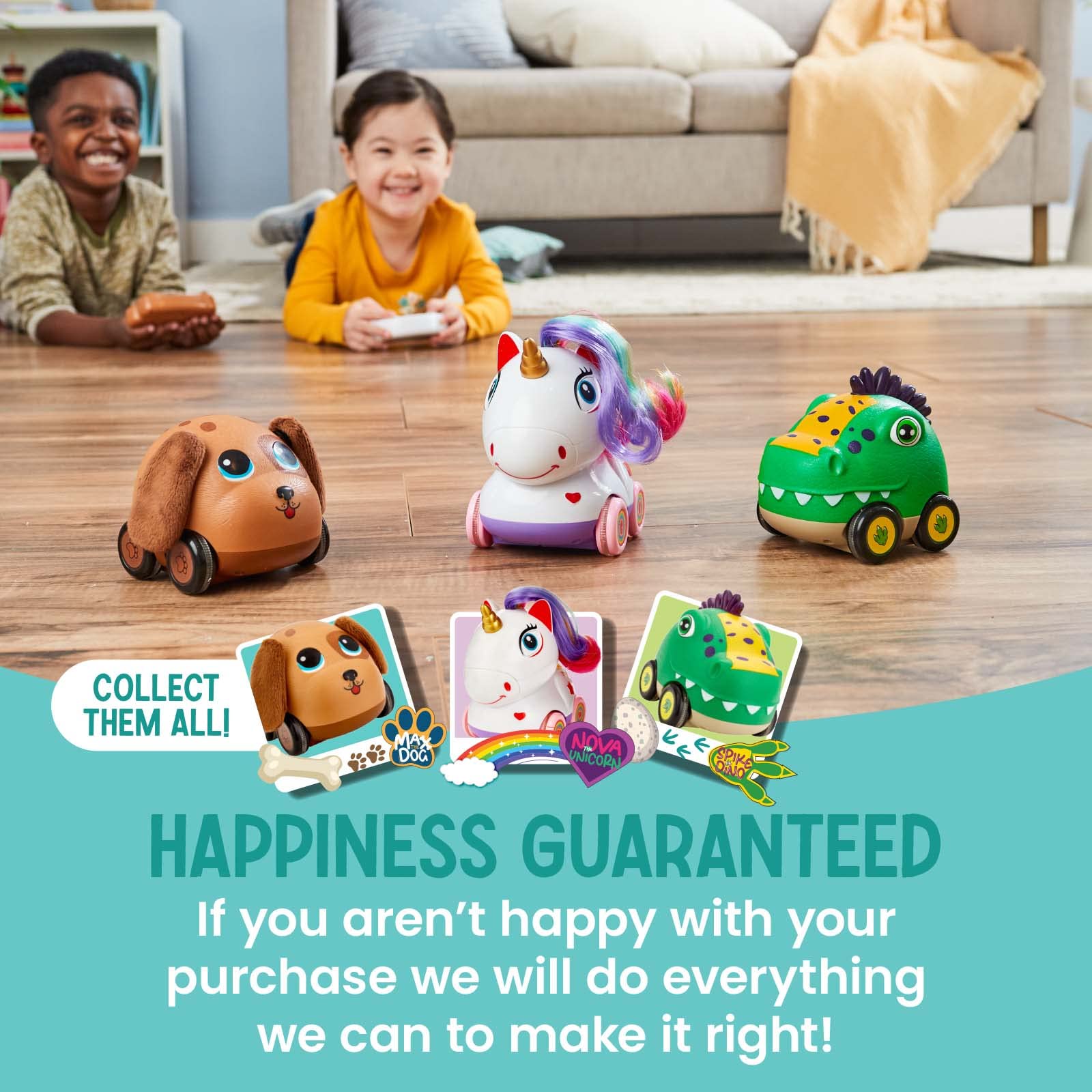 Flybar Poko Petz Remote Control Dinosaur Toy for Kids Ages 3-5 - 2.4GHz RC Car with Lights, Sounds & Voice Effects | Interactive Preschool Learning Toy for Boys & Girls | Perfect Birthday Gift for Toddlers - Fun Indoor & Outdoor Playtime Activity