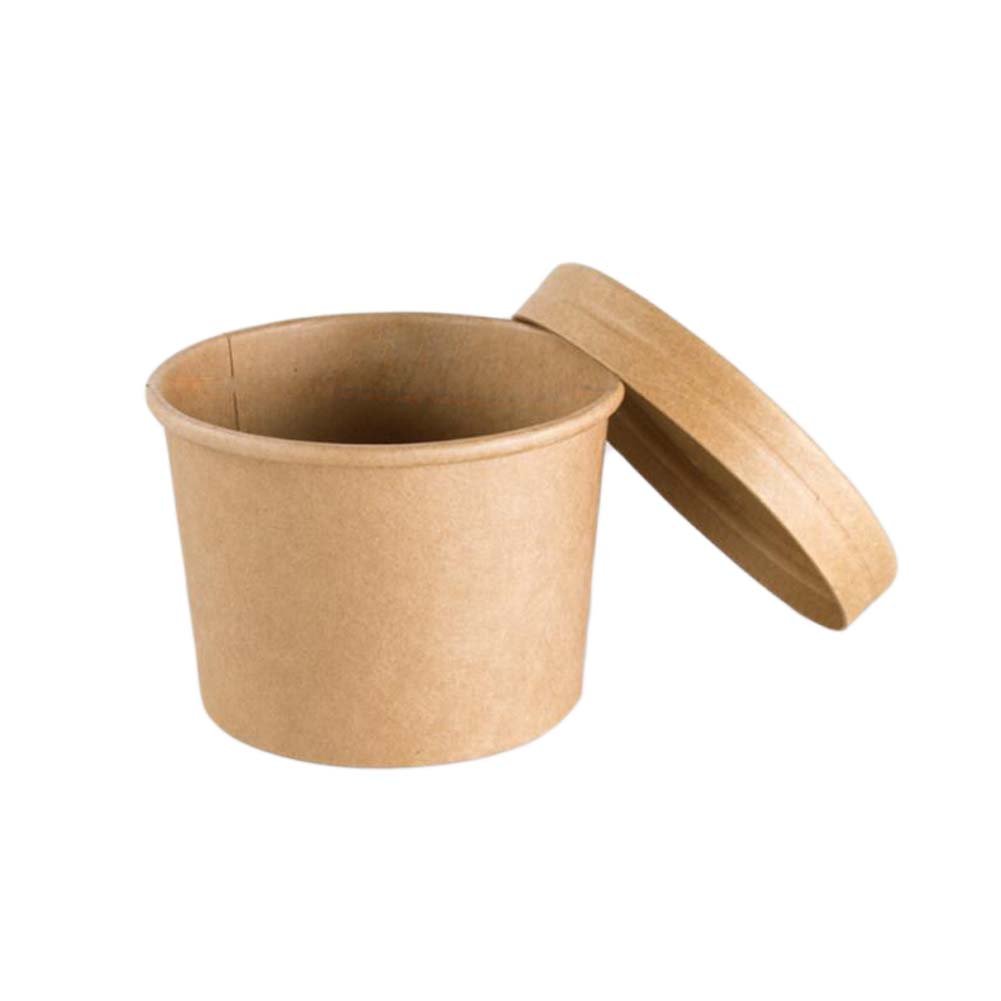 East Majik Creative Snack Bowl Soup Cup - 8oz/230ml Disposable Food Containers (Set of 50) - Perfect for Party Catering, Takeout Meals & Food Storage