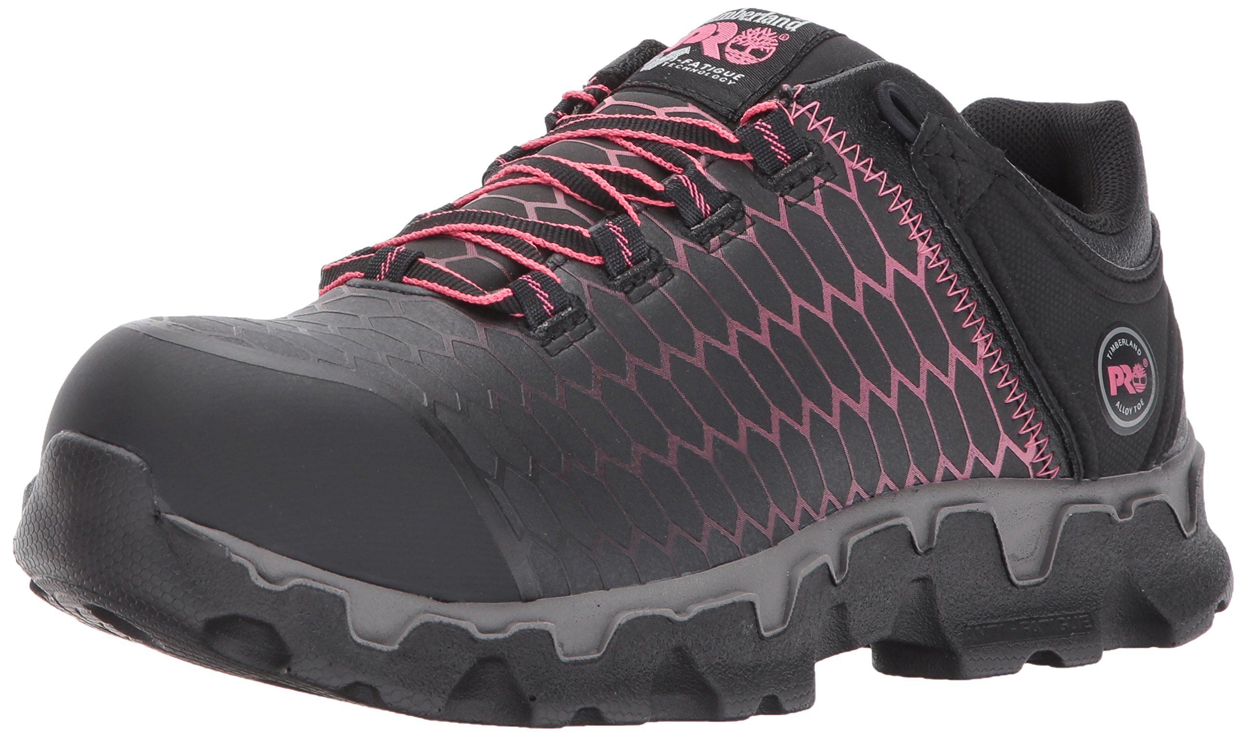 Timberland PRO Women's Powertrain Sport Alloy Safety Toe Work Shoes - Lightweight Industrial Athletic Footwear for Construction, Warehouse & Nursing Professionals