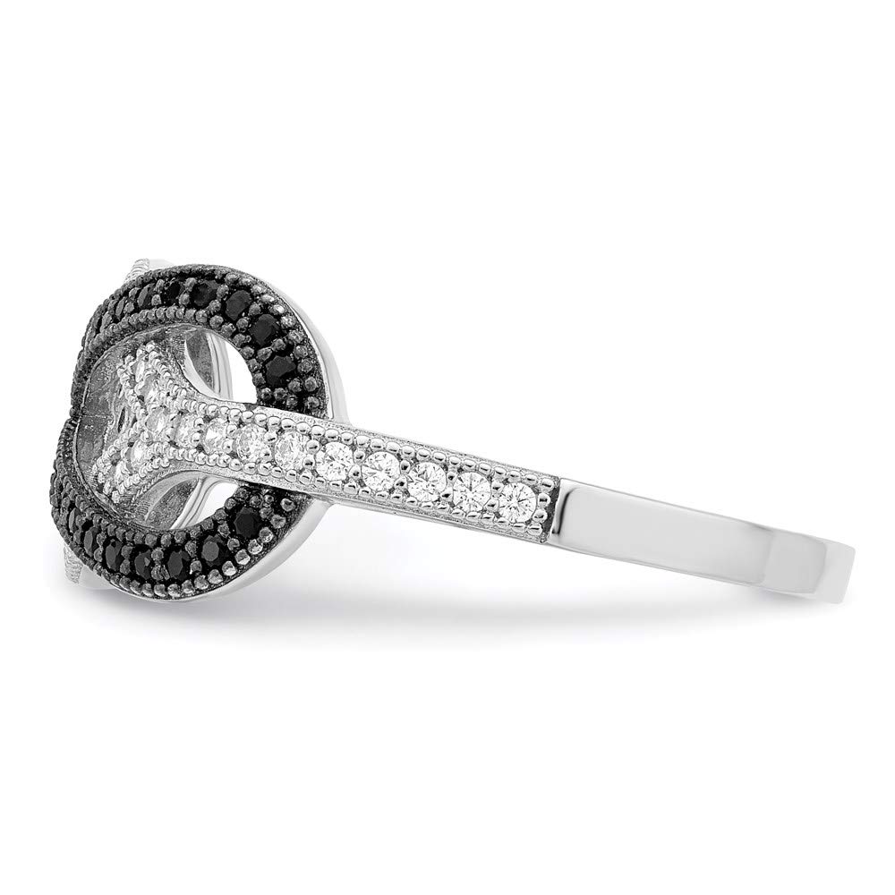 925 Sterling Silver Cubic Zirconia Brilliant Embers Ring - Dainty Stackable Wedding Band for Women | Elegant Fine Jewelry Gift for Her | Perfect for Anniversaries, Engagements & Special Occasions