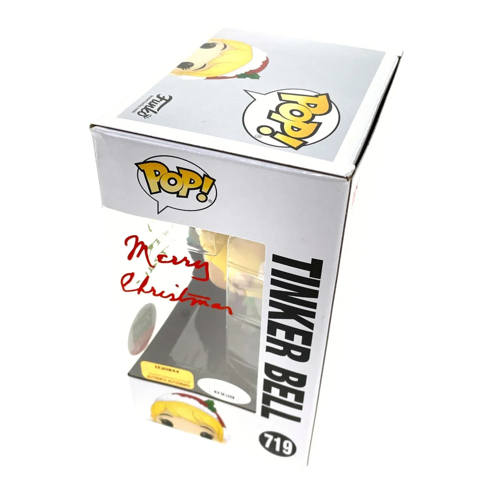 Margaret Kerry Autographed Tinker Bell Funko Pop Vinyl Figure - JSA Certified COA - Christmas Inscription - Disney Collectible for Fans & Gift Giving - Perfect for Display, Disney Collections & Holiday Presents