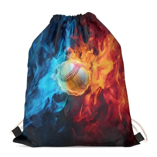 Fire Baseball Print