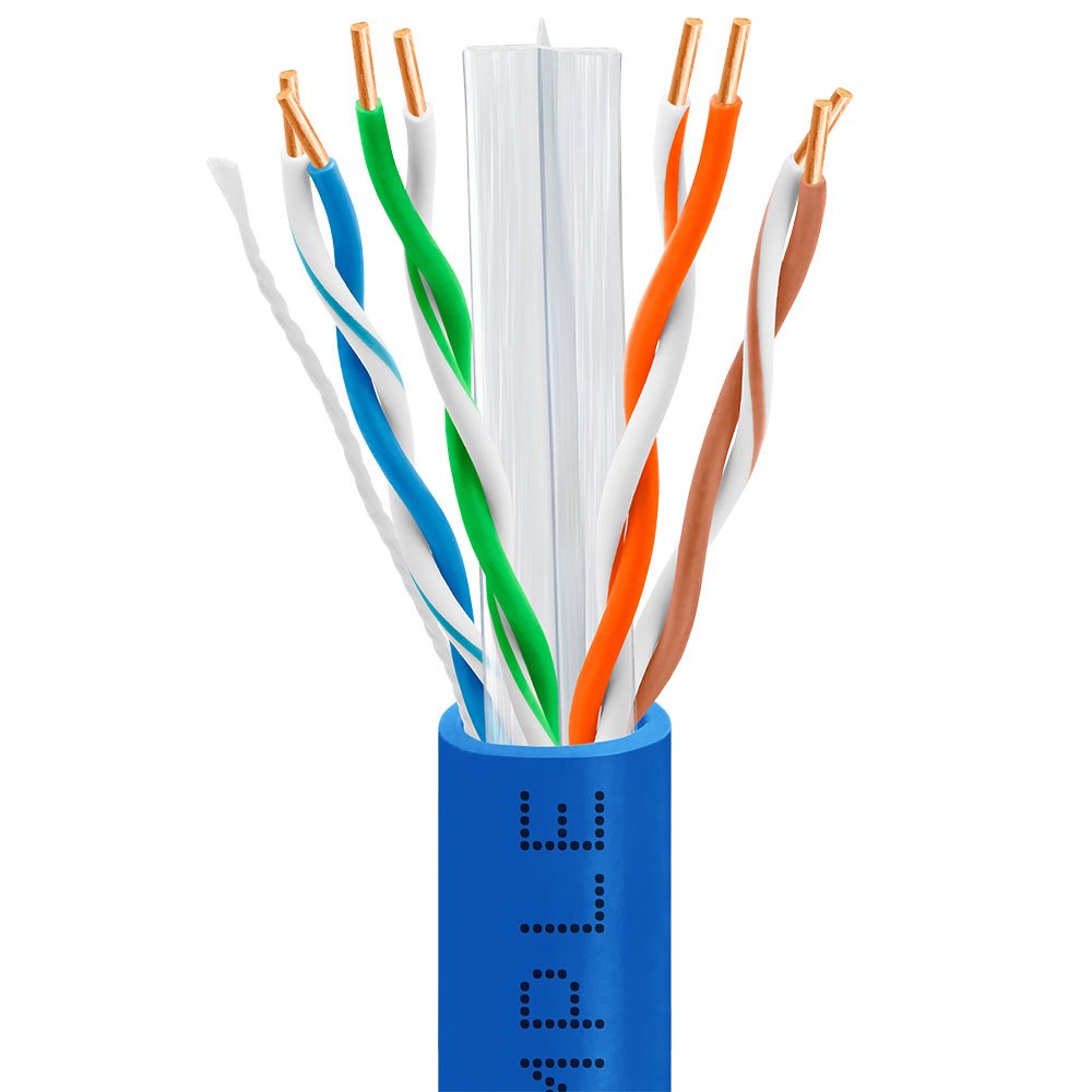 High-Speed Cmple Cat6 Bulk 1000ft Ethernet Cable Blue - 100% Copper Clad Aluminum (CCA) for Home & Office Networking, Gaming, and Streaming | Reliable Internet Connection Solution