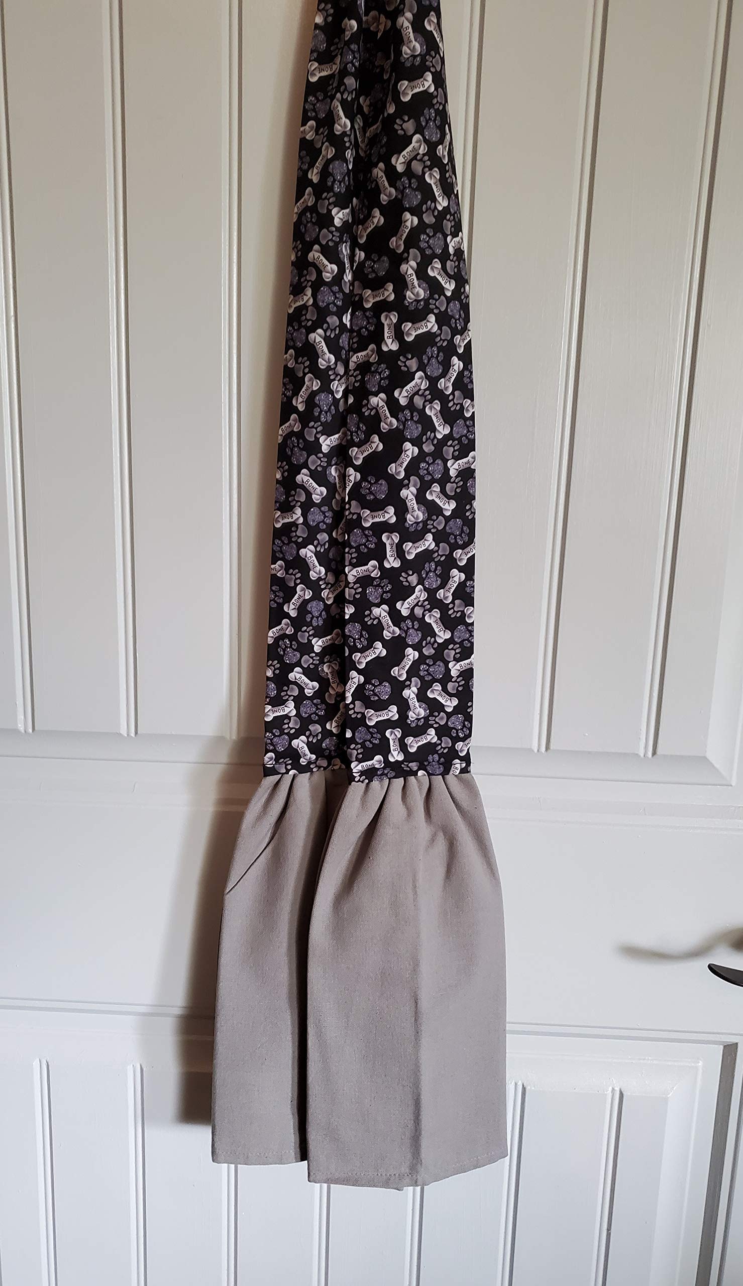 Black & White Dog Lover Kitchen Scarf - Cooking & Baking Essential