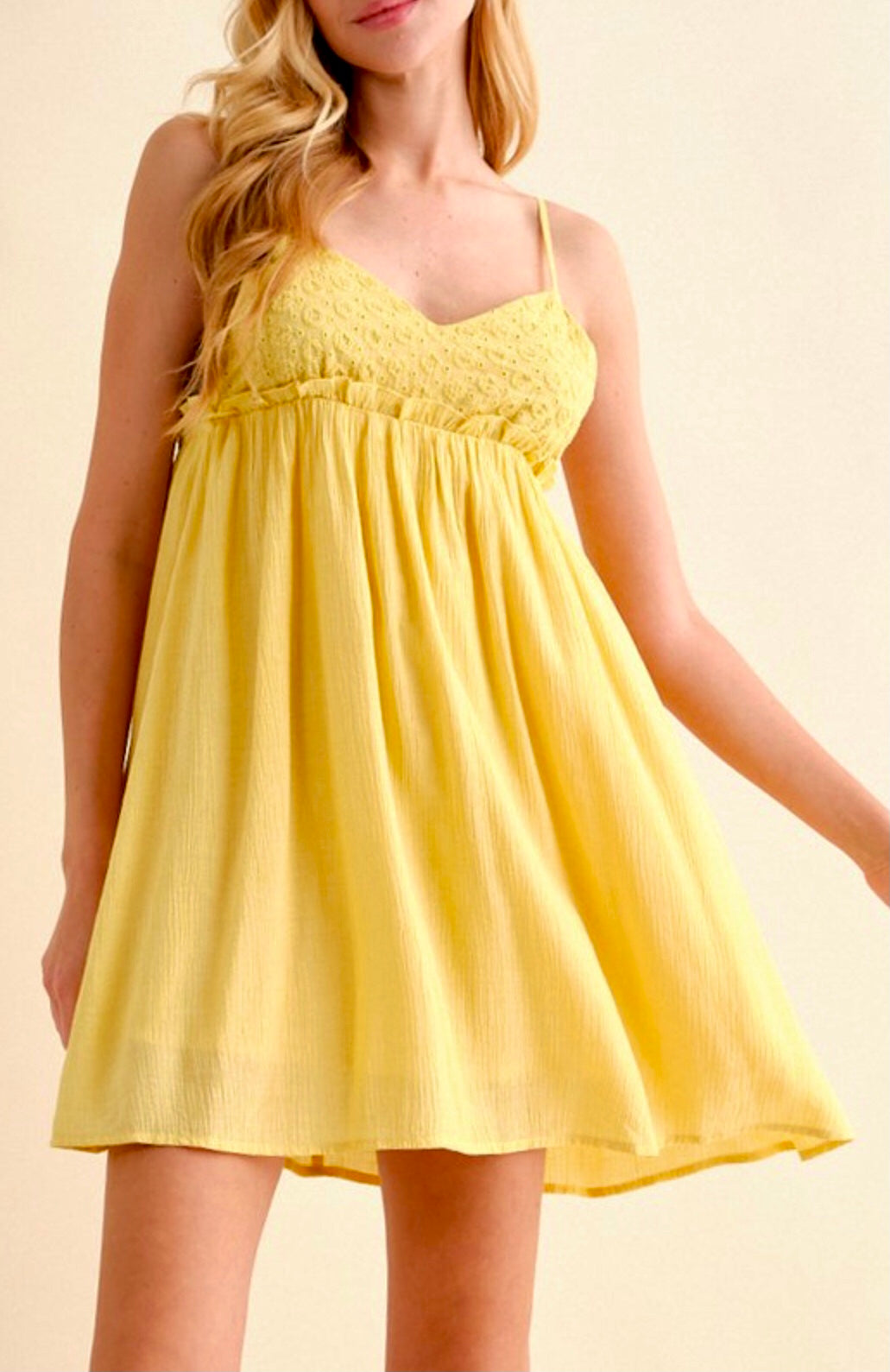 Sunshine Ruffle Back Mini Dress - Floral Summer Dress for Women, Beach Party, Vacation & Date Night Outfits