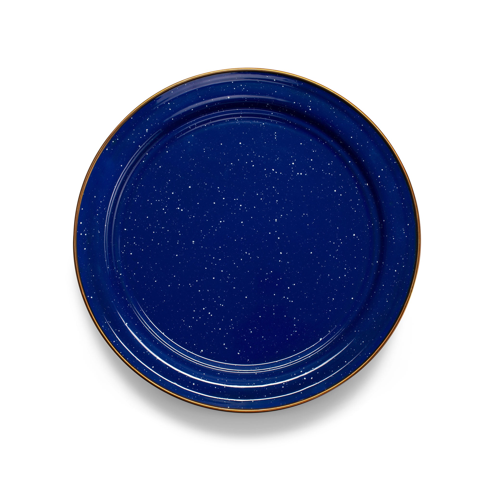 Vintage Style Enamelware Plate Set of 10 - Durable & Rust-Proof Camping, Picnic & Outdoor Dinnerware - Perfect for RV, Backyard BBQ & Farmhouse Dining