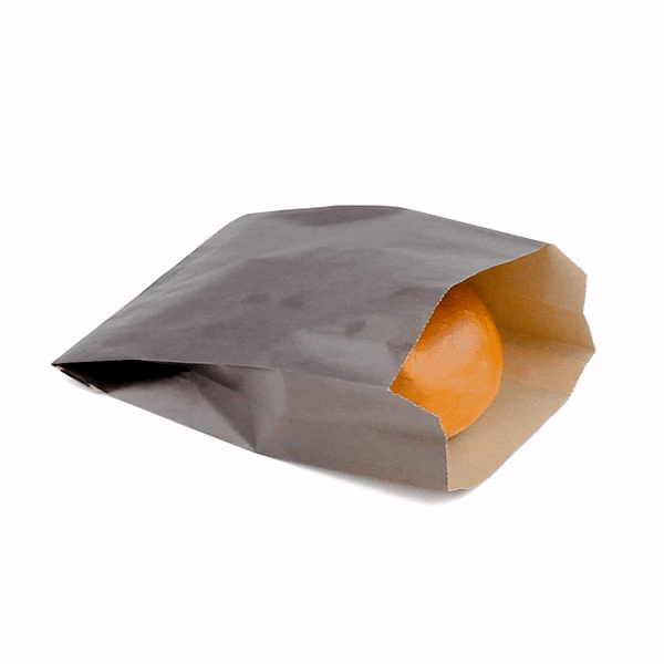 Premium Black Paper French Fry & Snack Bags - 4.25