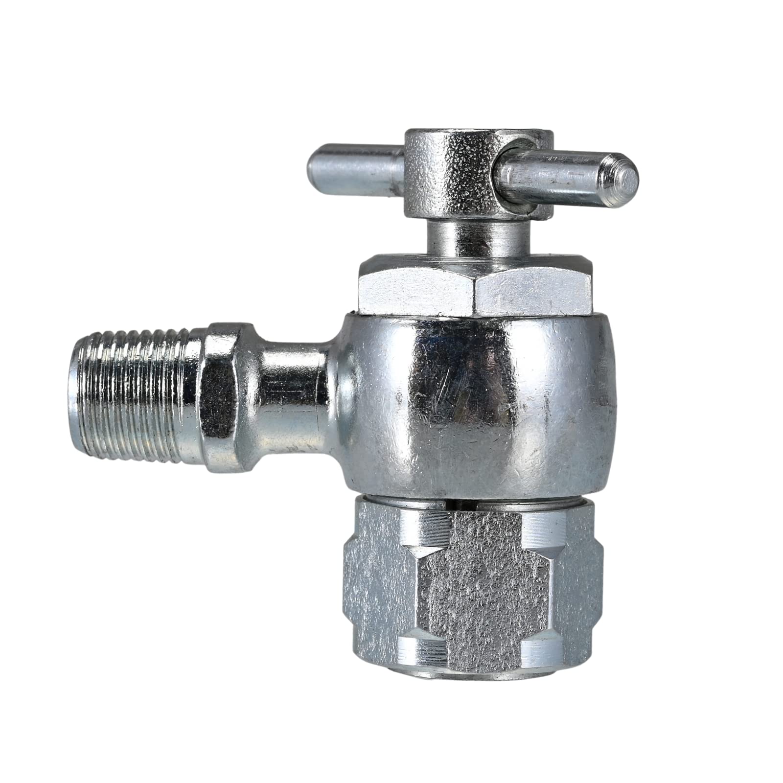 High Pressure Strut Coupler - Aircraft Tool Supply Schrader Valve Tool with No Loss Air Chuck for Shock Inflation (1/8 NPT Fitting, AV556 Model) - Perfect for Aircraft Maintenance & Automotive Suspension Repairs