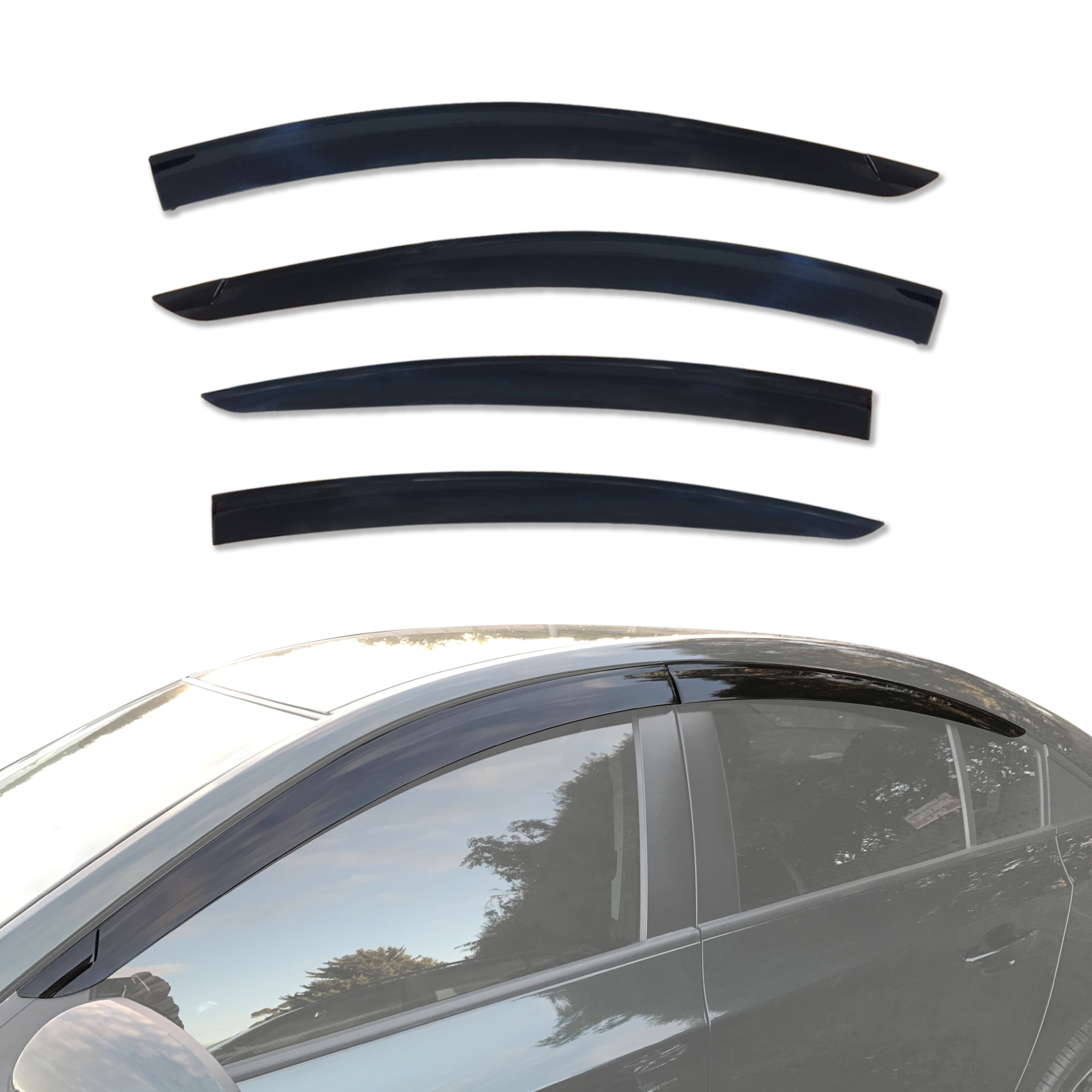 Holden Cruze Sedan 2009-2016 Custom Fit Injection Molded Weather Shields | Wind & Rain Protection for Car Windows | Perfect for All-Season Driving & Road Trips