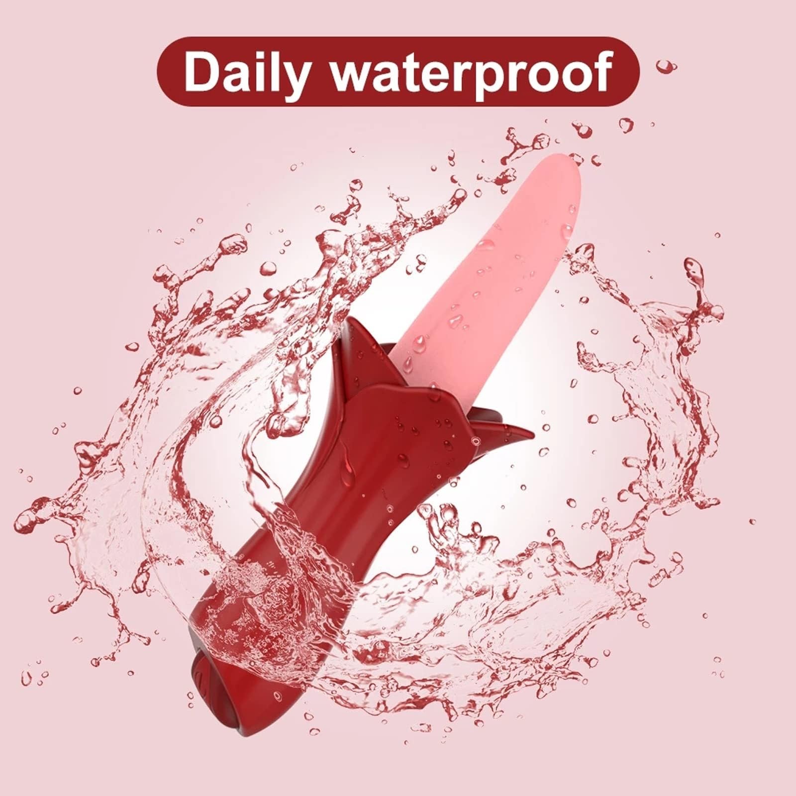 Waterproof Rechargeable Tongue Licking Vibrator for Women - 10 Vibration Modes, Clitoral & Nipple Stimulator, App & Remote Control G-Spot Massager - Perfect for Solo Play & Couples Intimacy