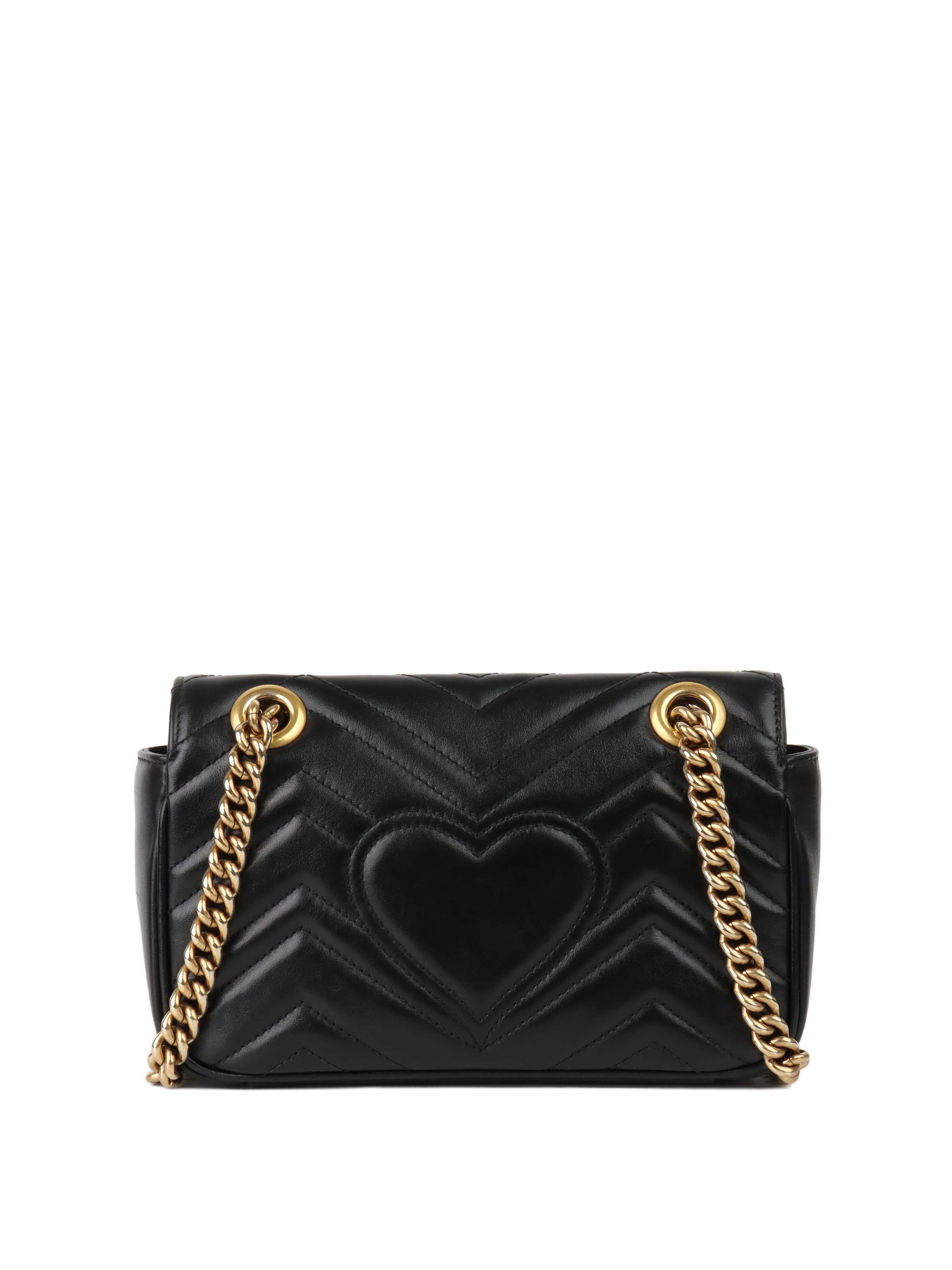 Gucci Black Mini Marmont Shoulder Bag - Luxury Leather Crossbody Purse for Women, Perfect for Date Night & Evening Events