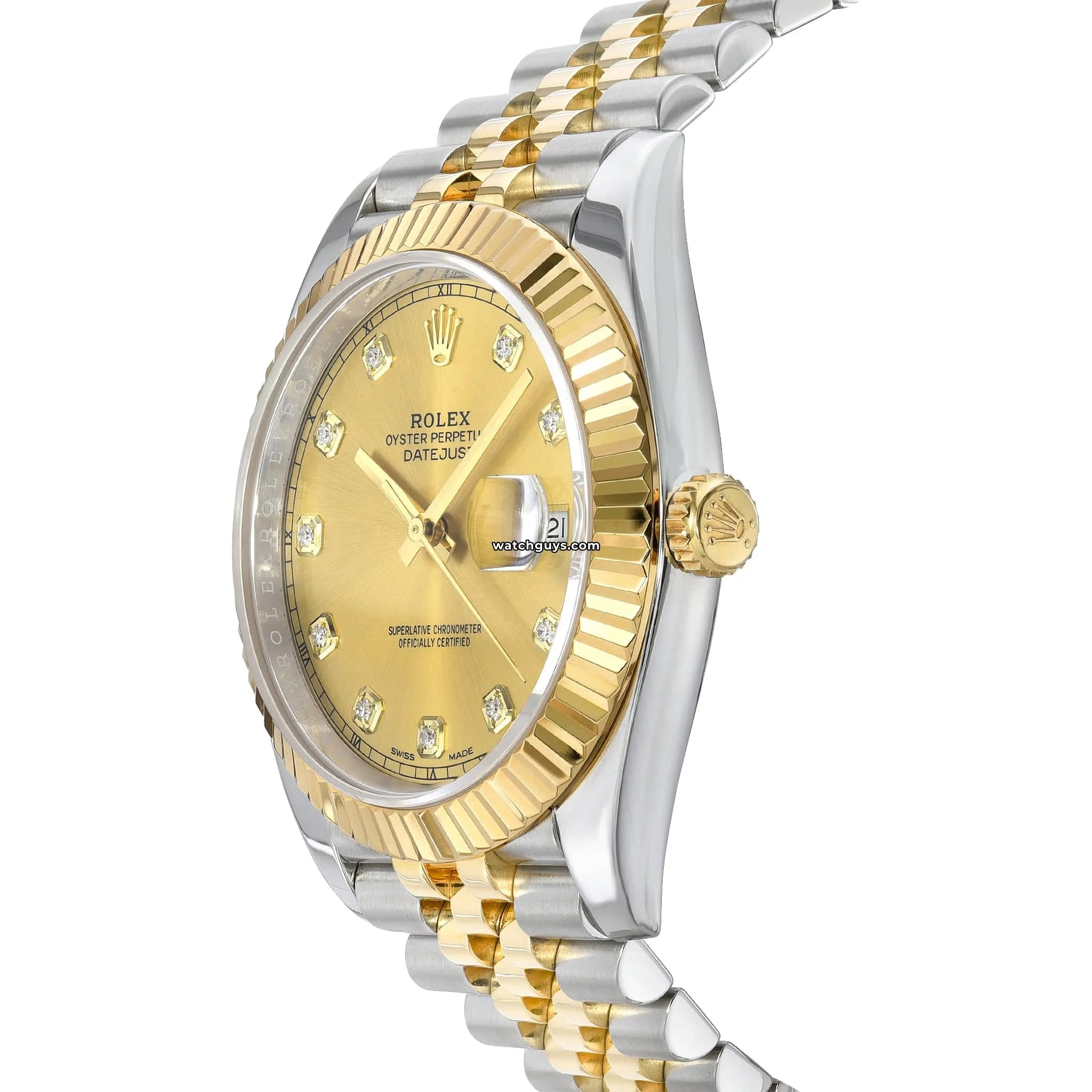 Rolex Datejust 126333 Men's Watch - Stainless Steel & 18K Yellow Gold with Diamond Bezel | Luxury Dress Watch for Business & Formal Occasions