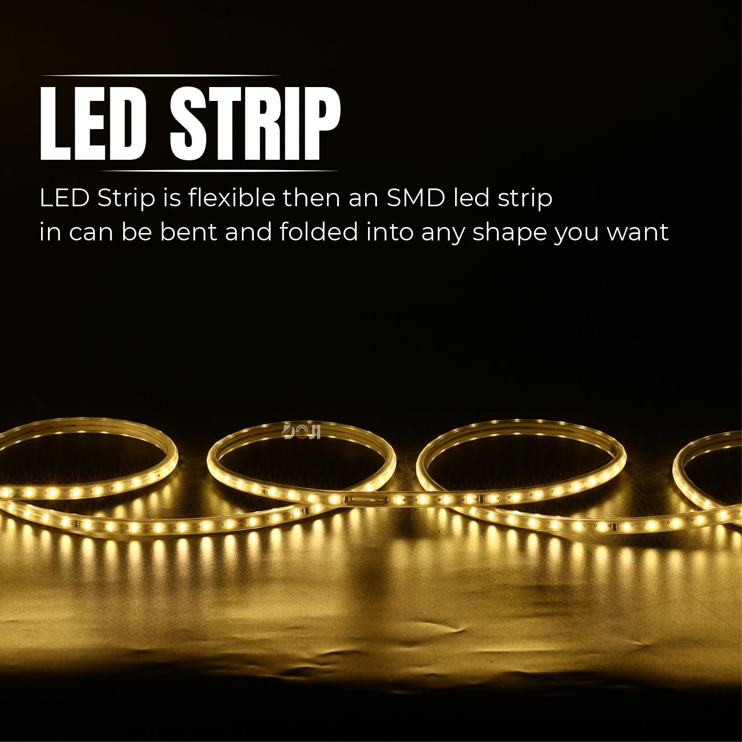 DOJI Waterproof LED Rope Light Strip with Adapter - 16.4ft (5M) Warm White for Diwali, Christmas, Home & Festival Decoration - Perfect for Indoor/Outdoor Parties, Garden, Patio & Holiday Lighting