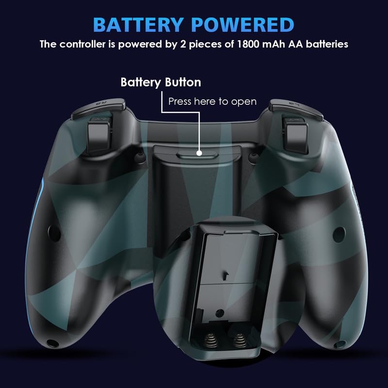 EasySMX Wireless Gamepad Joystick Controller for PC/PS3/Android/Android TV - 2.4G Gaming Controller with Turbo, Dual Vibration & Non-Slip Grips | Plug & Play | Perfect for Gaming, Streaming & Retro Emulation