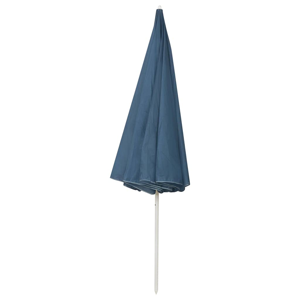 Blue VidaXL Beach Umbrella with Tilting Function - Outdoor Sun Shade for Pool, Patio, Garden, Balcony & Backyard | UV Protection Sun Shelter for Beach Days, Picnics & Outdoor Relaxation