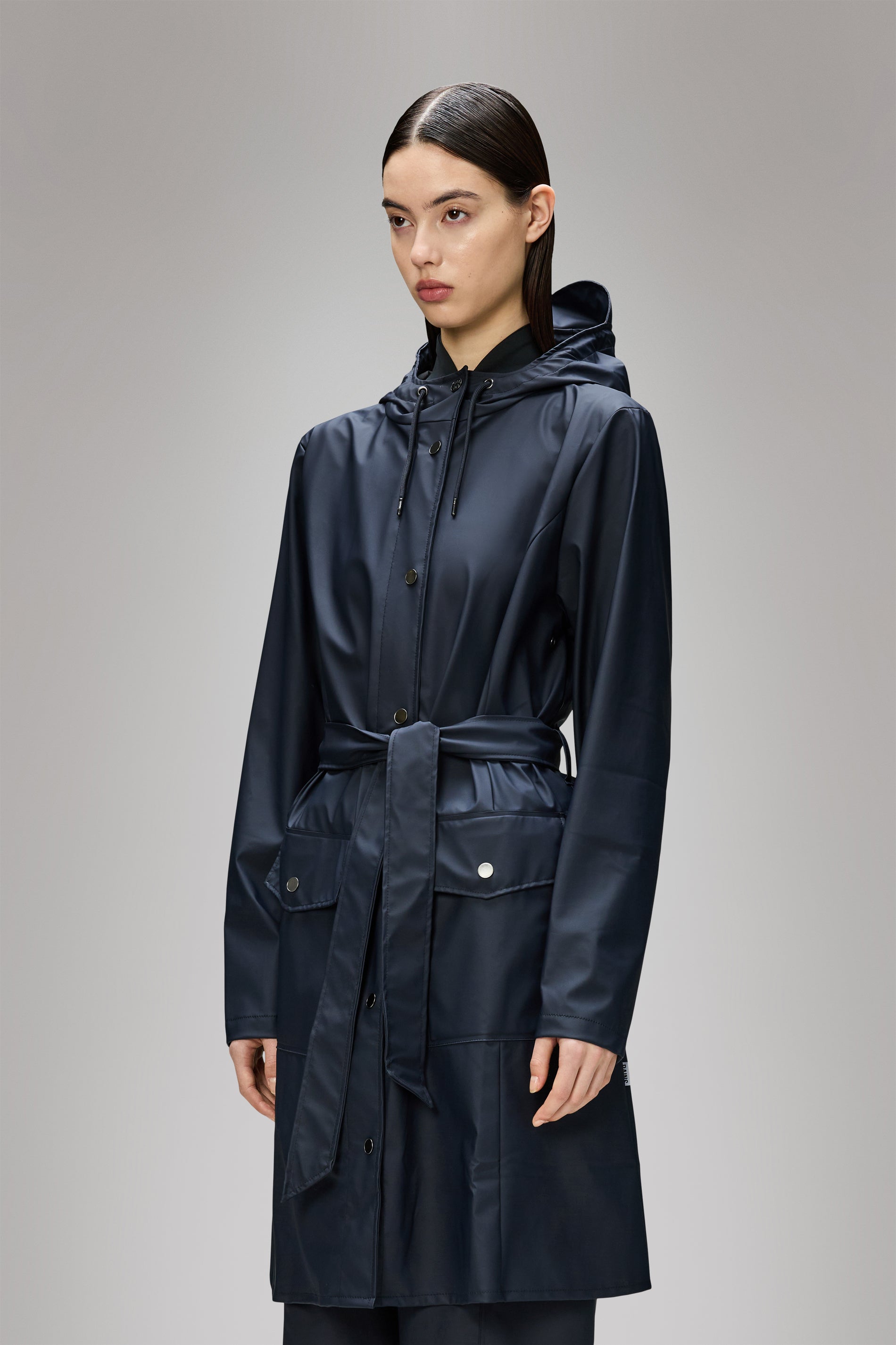 Elegant Curve Long Jacket for Women - Stylish Trench Coat with Belt, Slim Fit Outerwear for Fall & Winter | Perfect for Office, Dating & Evening Events