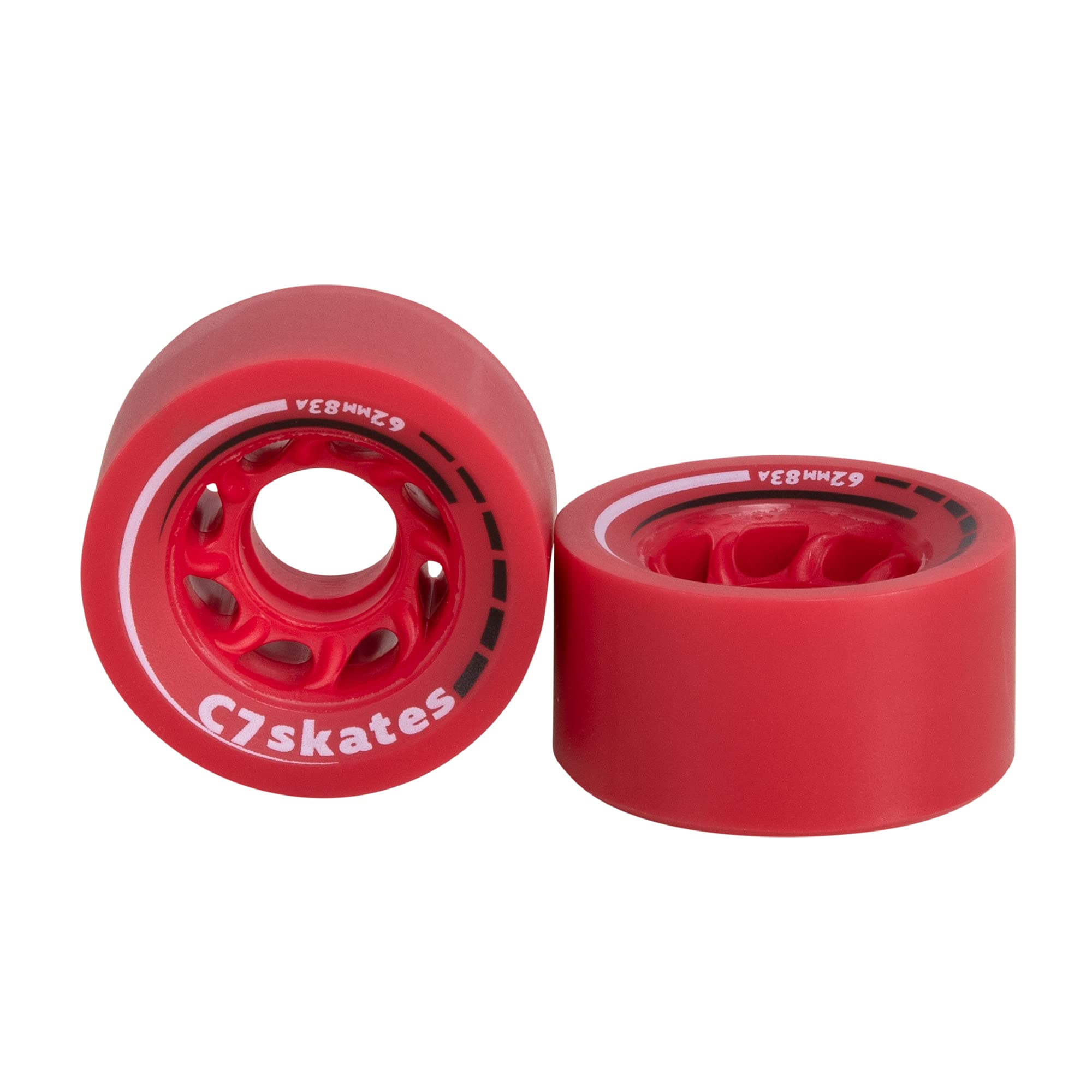 C SEVEN C7skates 62mm Roller Skate Wheels - High Performance Urethane Wheels for Indoor & Outdoor Skating - Perfect for Artistic, Jam, and Rhythm Roller Skating