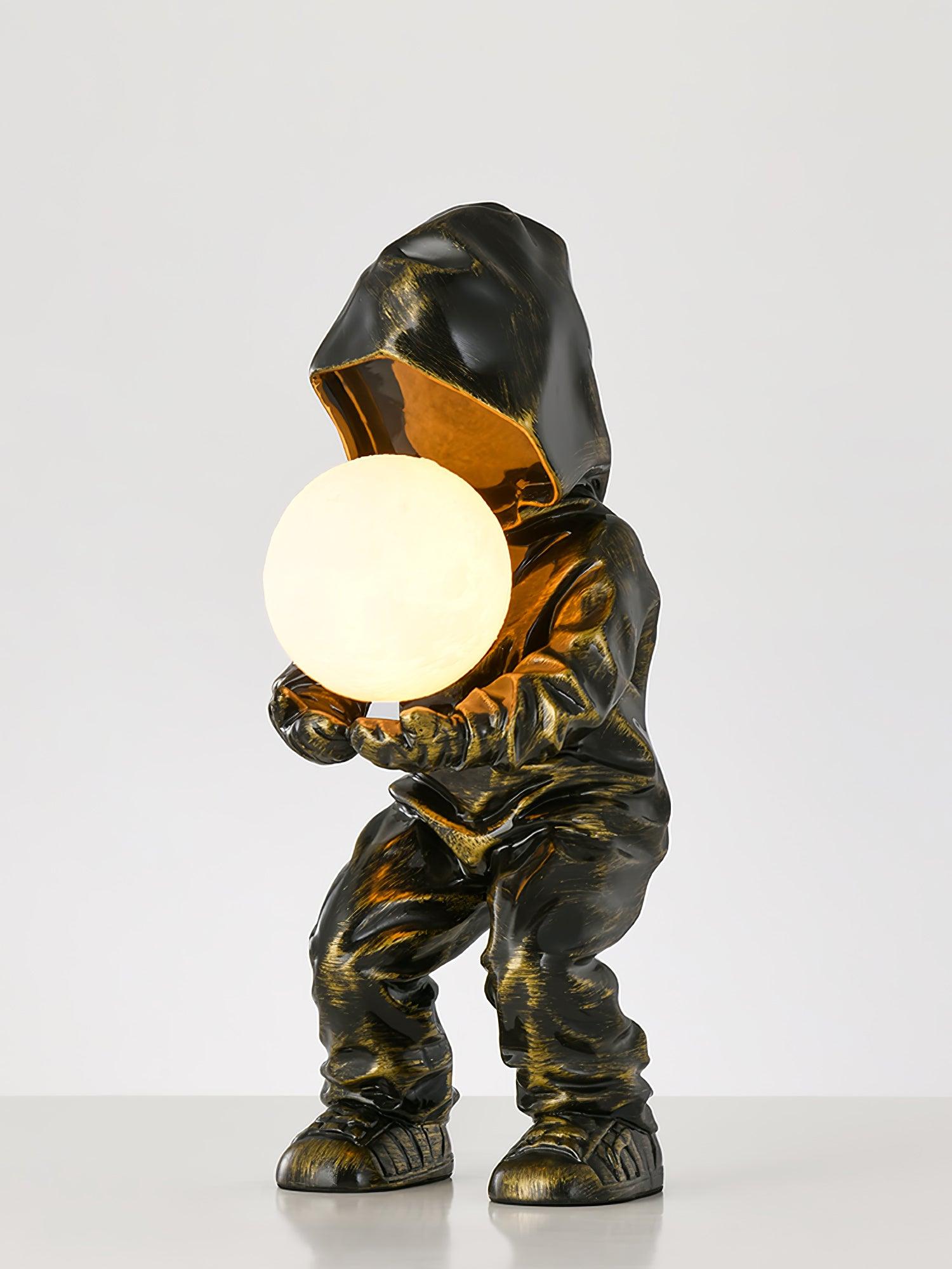 Hacker Planet Table Lamp - Modern LED Night Light for Bedroom, Living Room, Office - Space-Themed Decorative Lighting for Kids & Adults