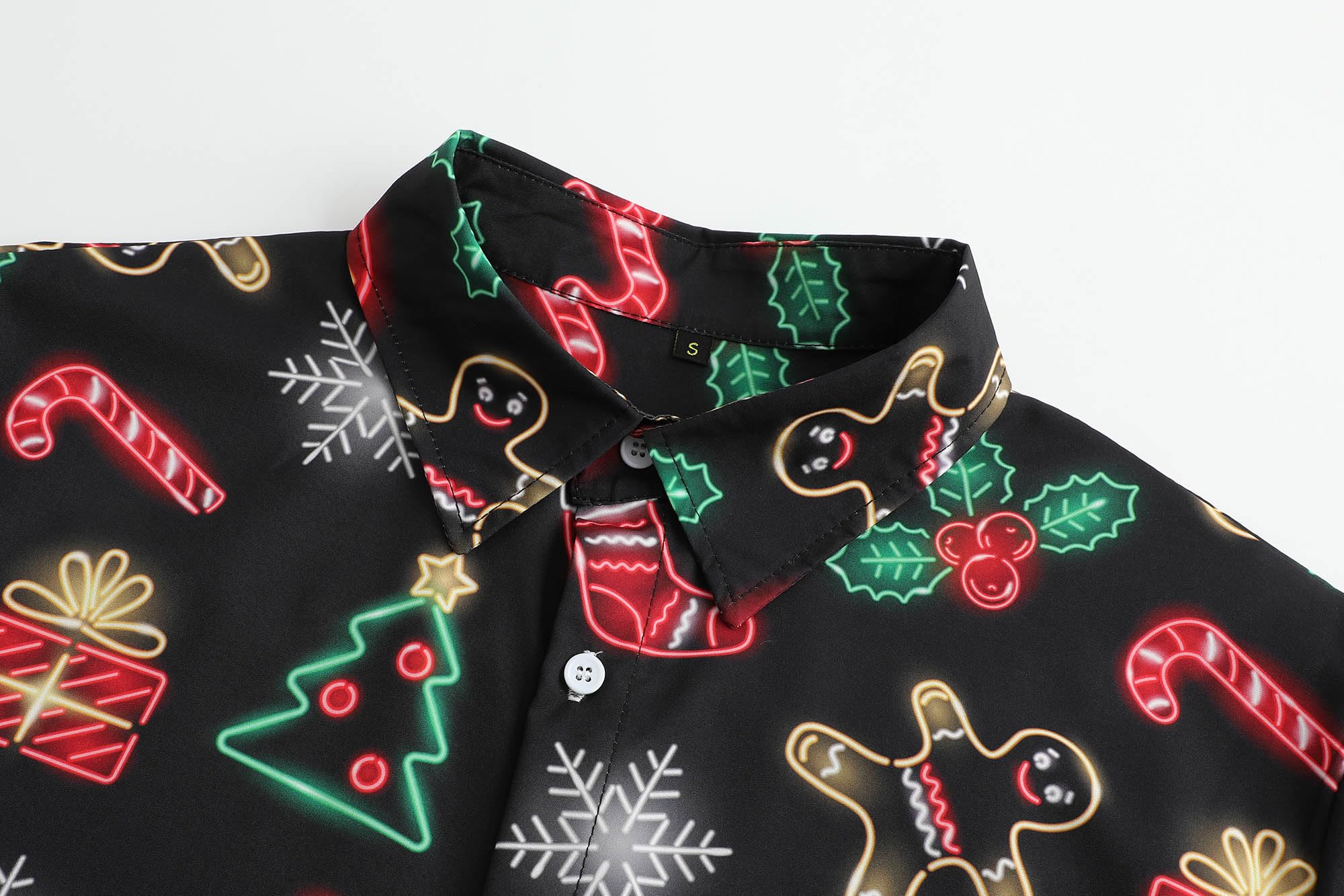 Men's Christmas Hawaiian Shirts - Casual Short Sleeve Button Down Shirts for Holiday Parties & Summer Vacations