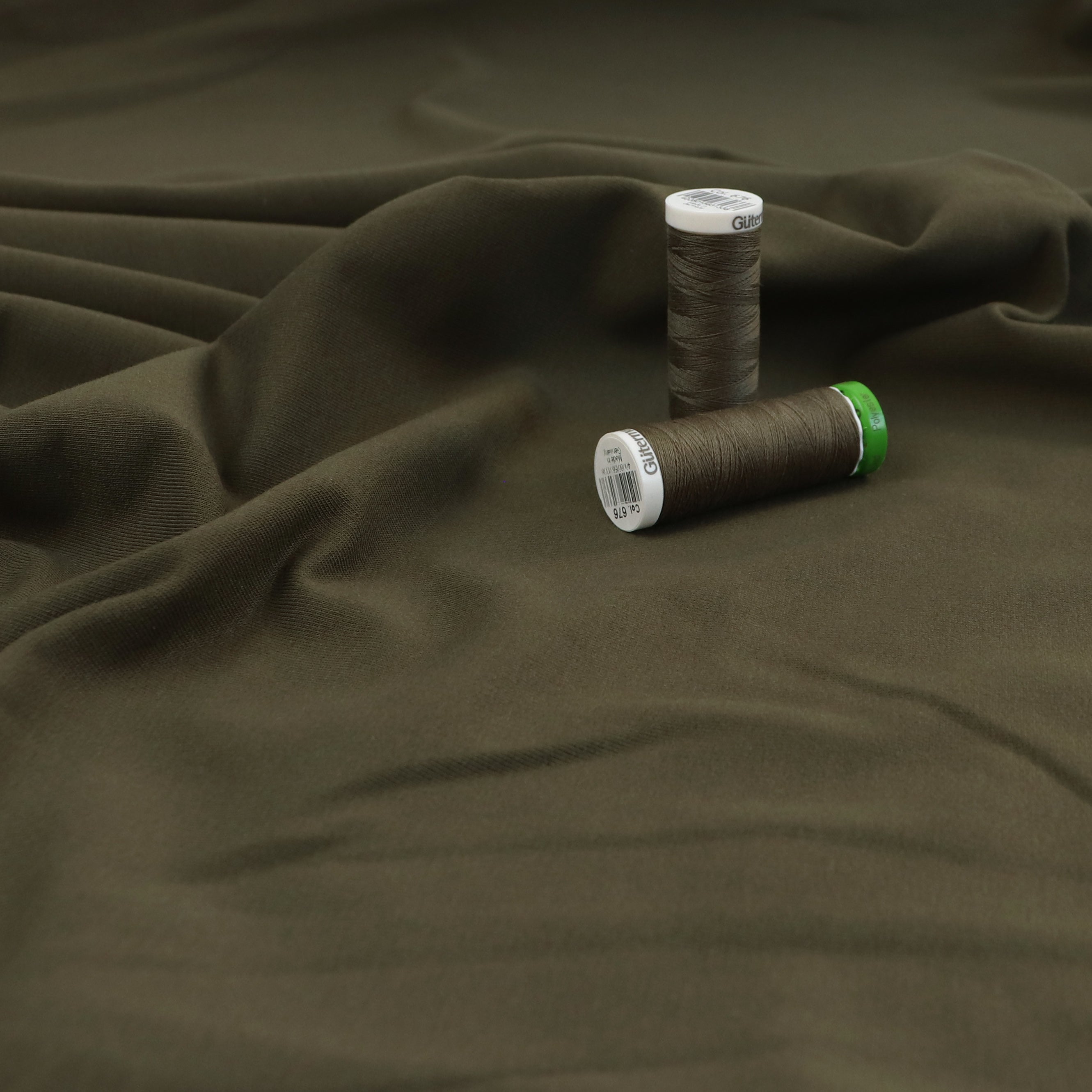 Organic Cotton French Terry Hoodie - Soft & Eco-Friendly Khaki Green Pullover for Men & Women | Perfect for Casual Wear, Loungewear & Outdoor Activities