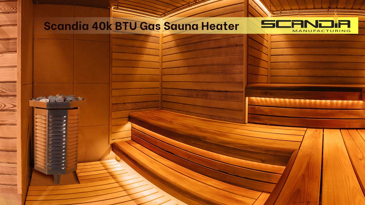Premium 240V Sauna Heater with Liquid Propane | 321 Stainless Steel Construction & Solid Rock Tray | 60-Minute Timer & Pilot Ignition | Made in USA Since 1964 | Perfect for Home Spas, Wellness Centers & Luxury Sauna Installations