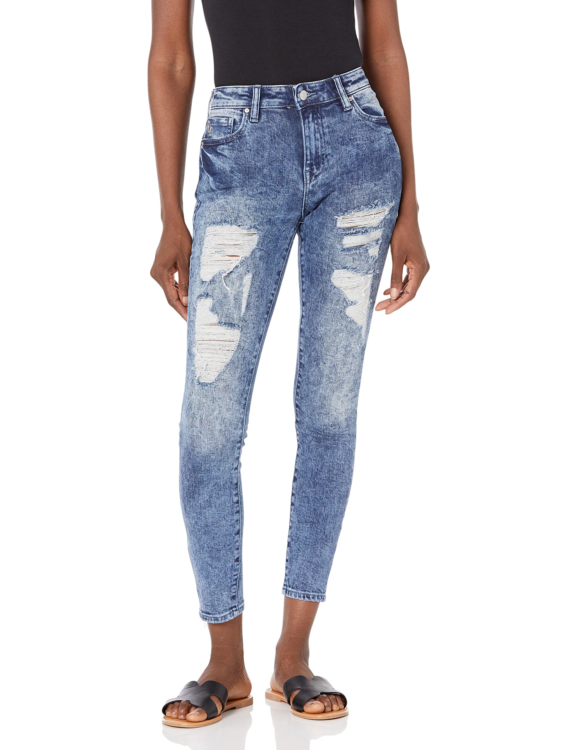 True Religion Women's Jennie High Rise Super Skinny Jeans - Stretch Denim Pants for Women, Slim Fit Ankle Jeans | Perfect for Casual Wear, Night Out & Office Outfits