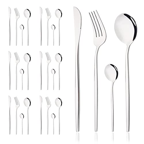 Silver - 24 Pcs
