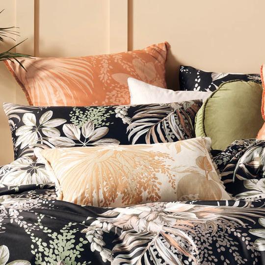 Linen House Harlow Black Quilt Cover Set - Premium Bedding for Modern Bedrooms | Perfect for Master Bedroom, Guest Room & Dorm Decor