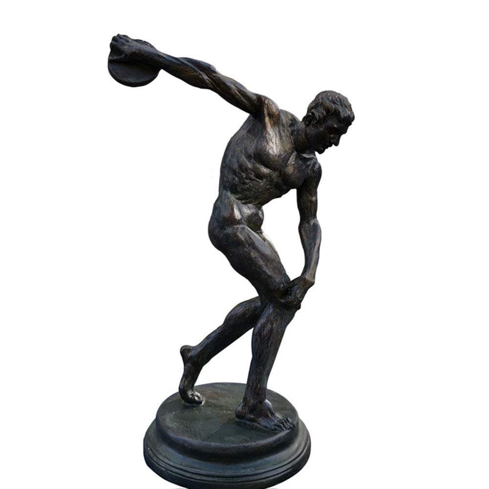 Discus Thrower Statue - Greek Athlete Sculpture Replica, Handcrafted Sports Art Decor for Home, Office & Gifts | Perfect for Sports Fans, Greek Mythology Lovers & Classic Art Collectors