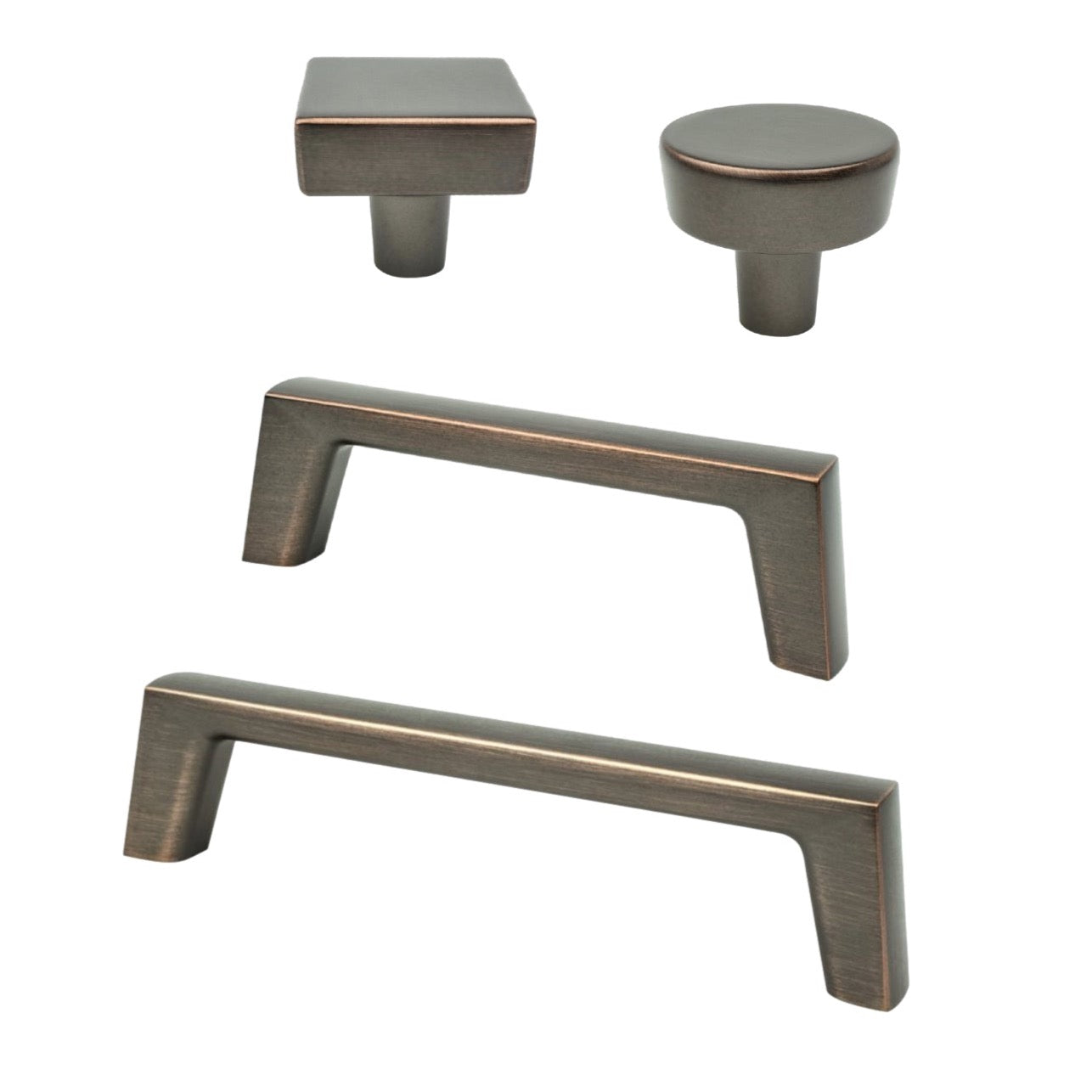 Dark Brushed Bronze Brooks Drawer Pulls and Cabinet Knobs - Premium Cabinet Hardware for Kitchen, Bathroom & Furniture Upgrade