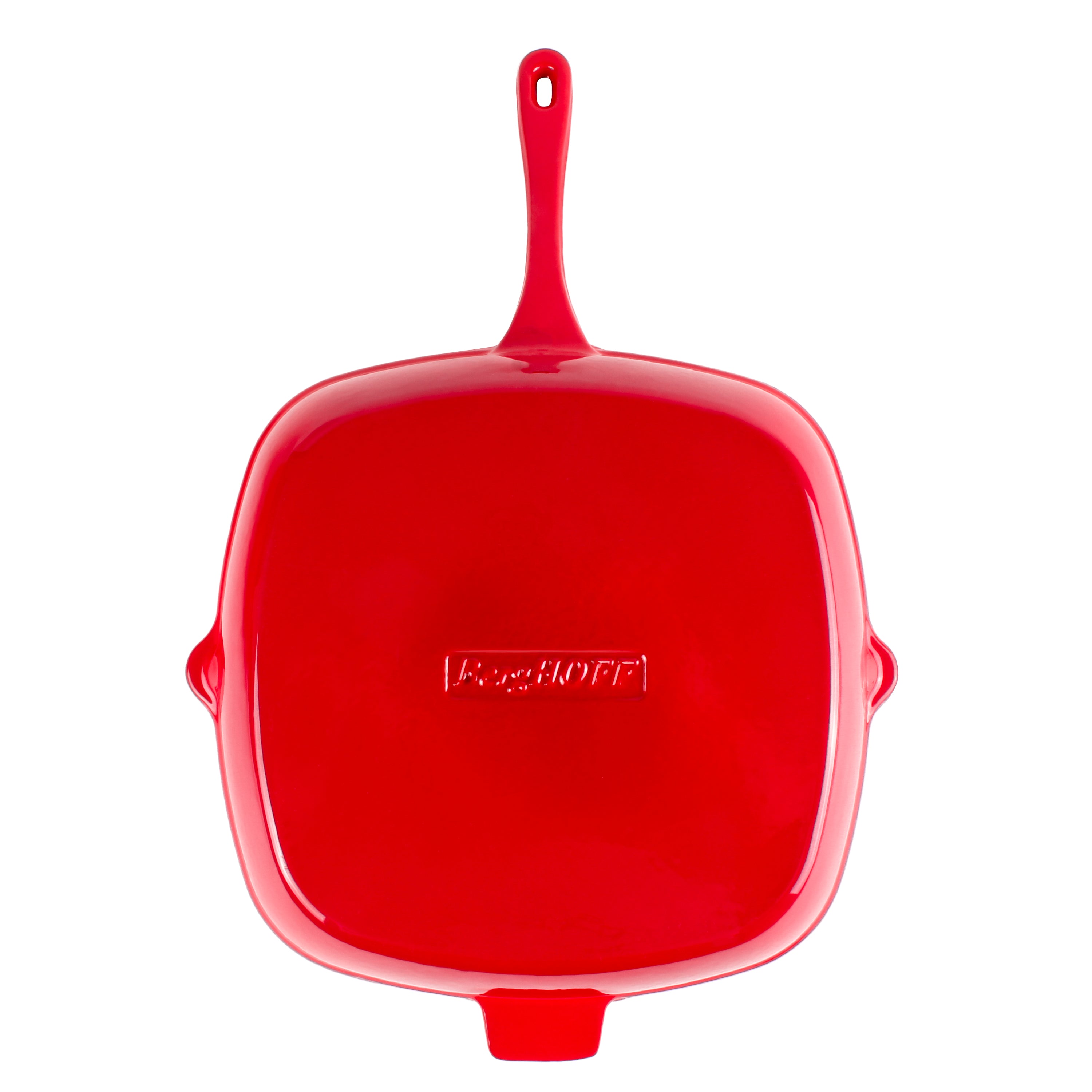 BergHOFF Neo 9-Piece Cast Iron Cookware Set in Red | Durable Non-Stick Kitchen Pots & Pans | Perfect for Stovetop, Oven & Outdoor Cooking