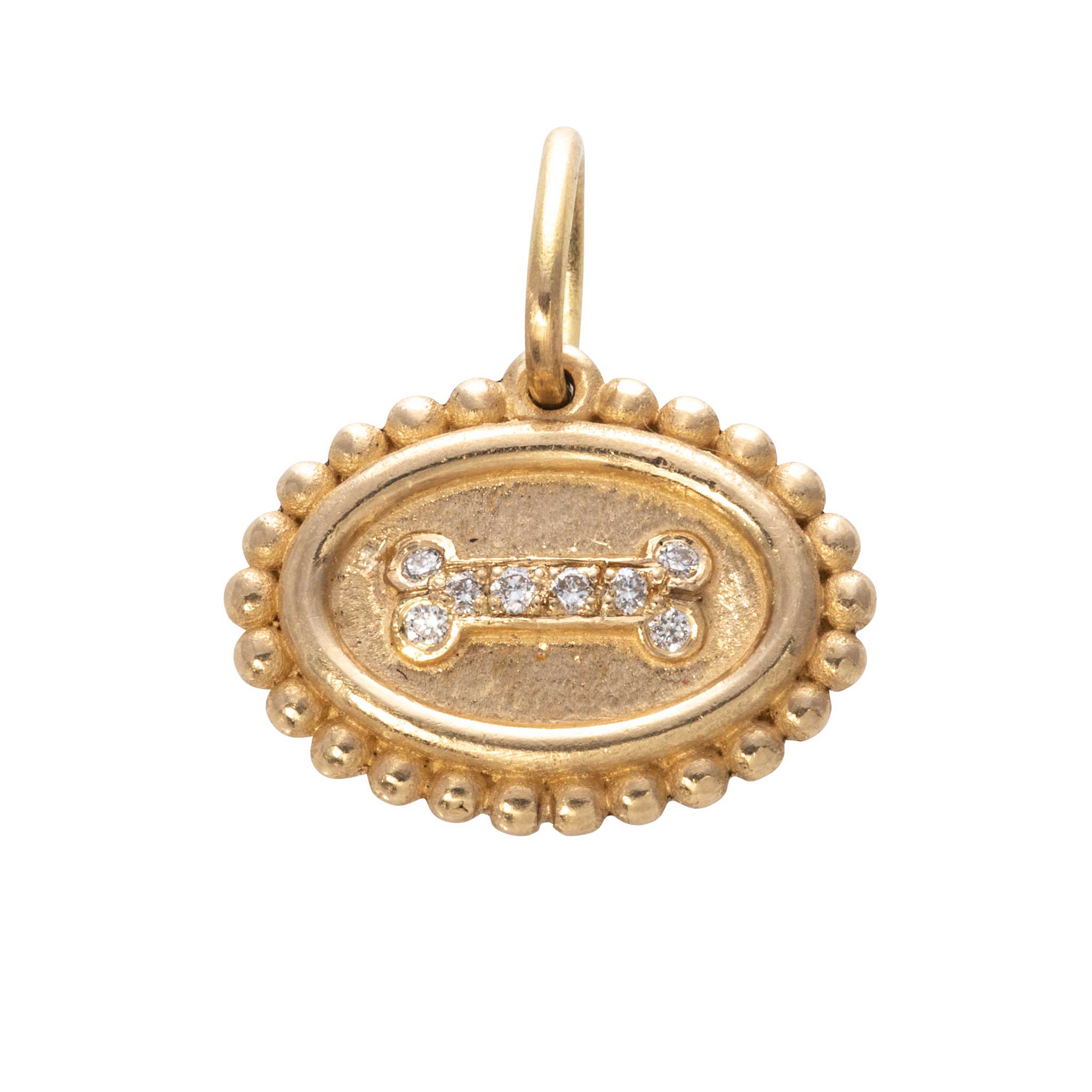 14K Gold Diamond Dog Bone Charm Pendant - Elegant Pet Jewelry for Dogs & Puppies - Perfect for Gifts, Pet Lovers & Special Occasions