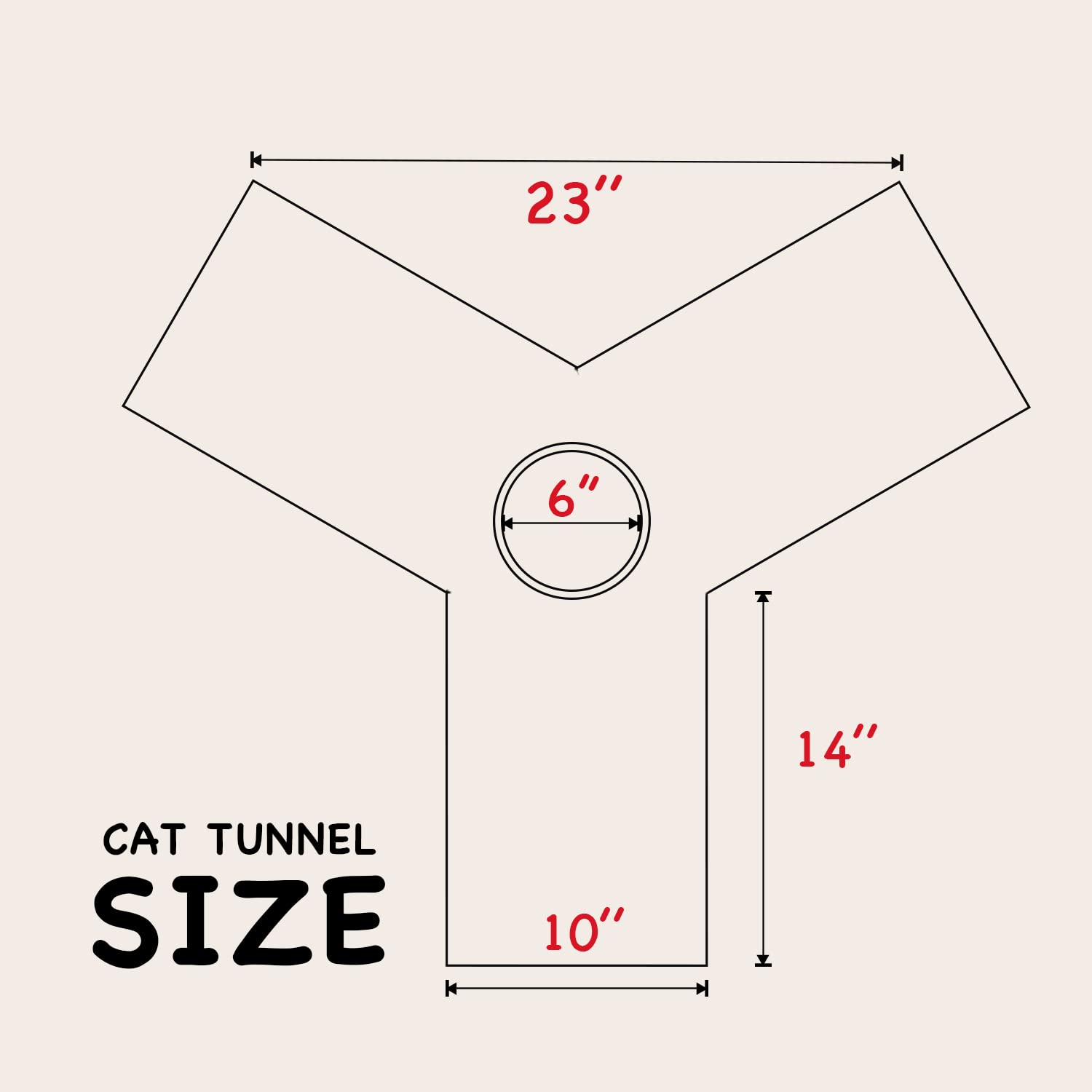 **Tempcore 3-Way Collapsible Cat Tunnel Toy - Interactive Pet Play Tube for Indoor Cats, Kittens & Small Pets - Great for Hide & Seek, Exercise & Stress Relief**