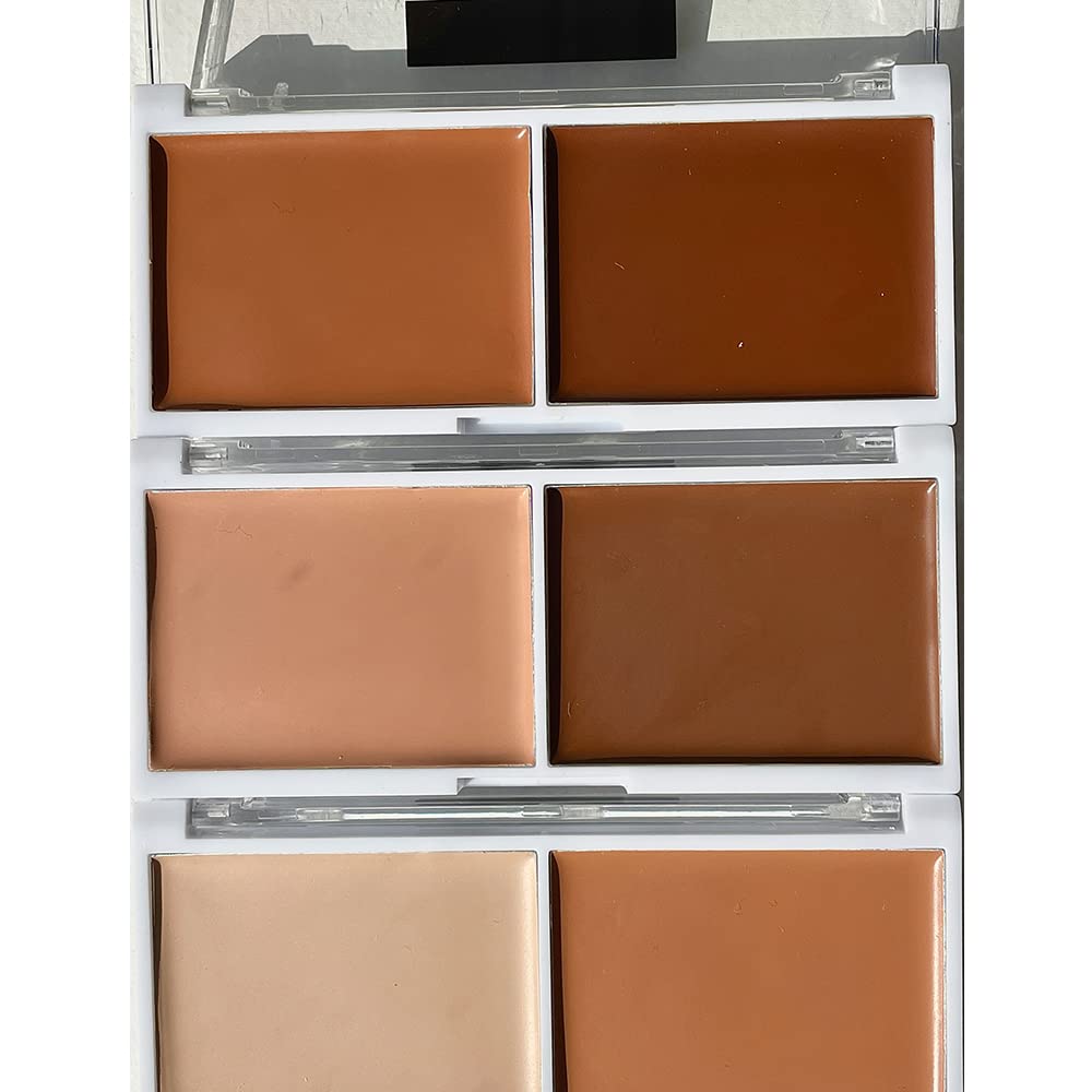 Revolution Relove Cream Contour Duo - Light/Medium Shade | Full Coverage Face Contouring Palette | Long-Lasting Flawless Finish | Professional Makeup Concealer & Contouring Kit (Dark) | Perfect for Everyday Glam & Special Occasions