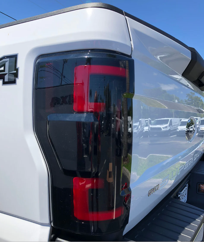 Ford Super Duty 2020-2022 LED Tail Lights - Smoked OLED Replacement for OEM - Perfect for Off-Roading & Night Driving